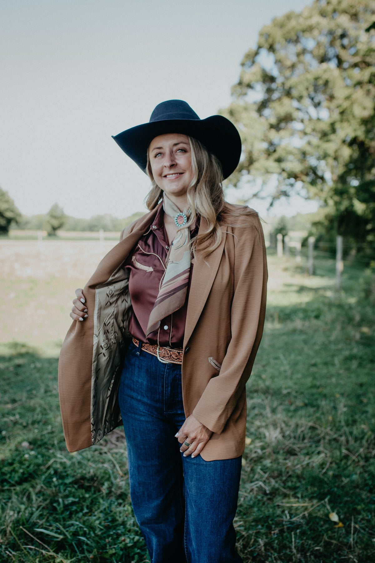 'Trailblazer' Toasted Coconut Women's Ariat Blazer (XS-XXL)