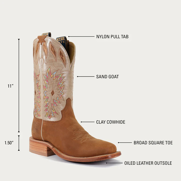 11" Hyer Women's Mullberry Clay Boots (Sizes 5.5-10 B/C Widths)