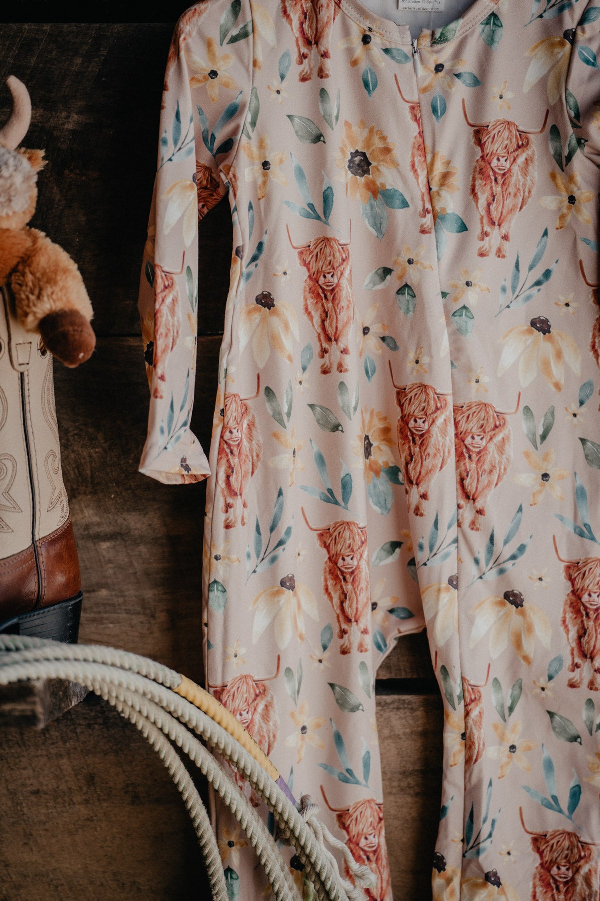 Highland and Floral Footed Sleeper (2T & 3T only)