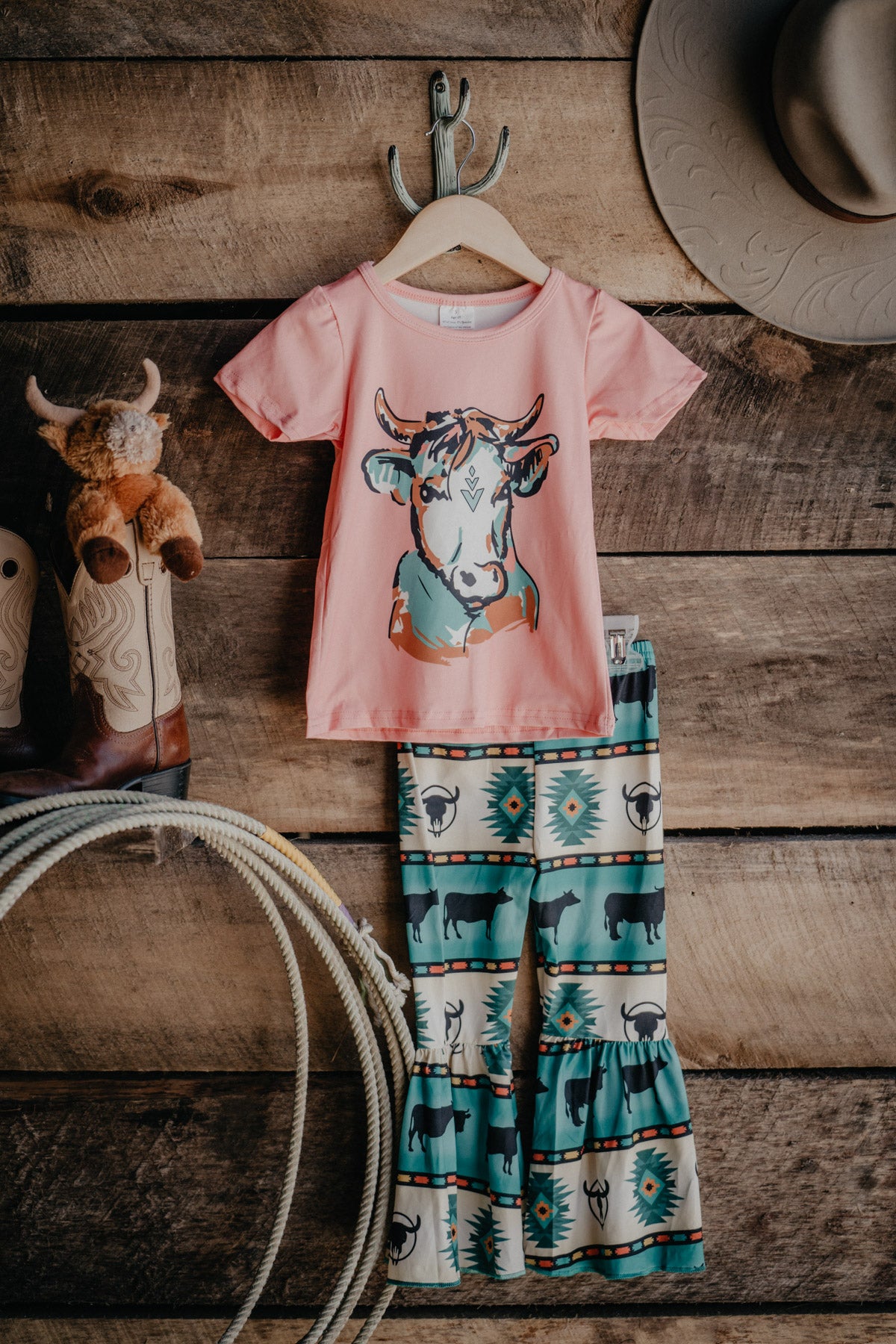 Heifer and Aztec & Cattle Bells Set (12-18M to 10/12)