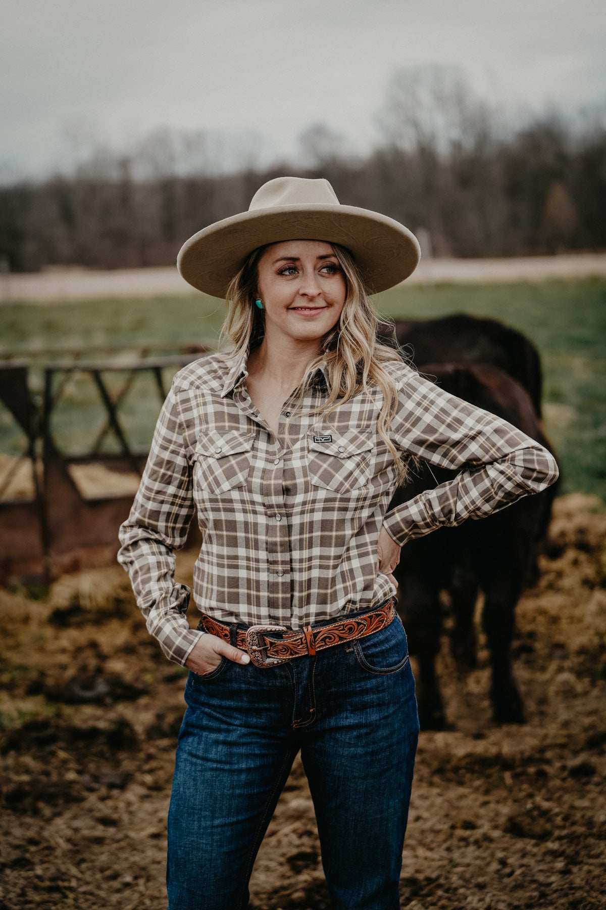 'San Mateo' Plaid Cotton Flannel by Kimes Ranch (2 Colours)