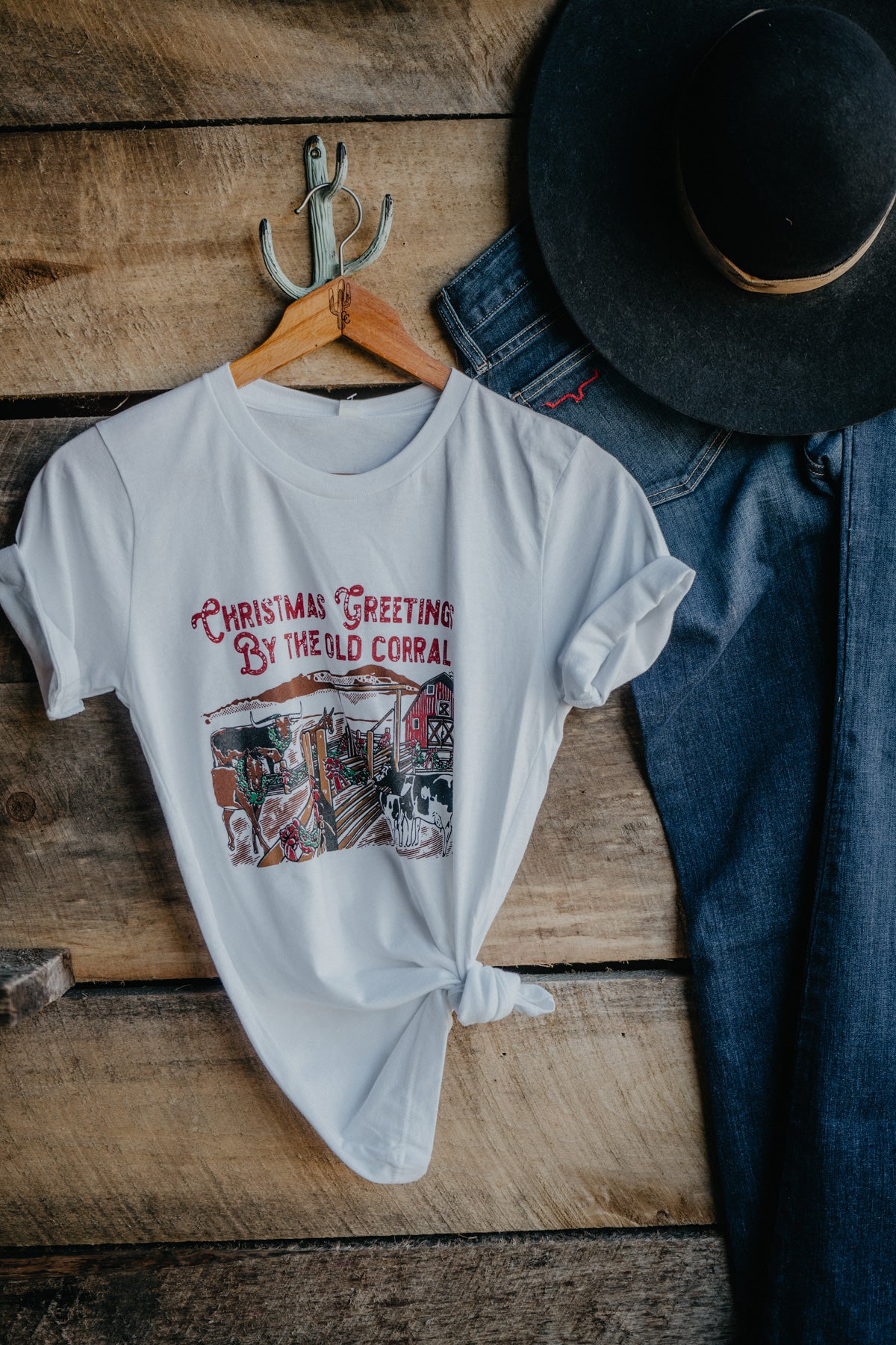"Christmas Greetings by the Old Corral" CC Exclusive Graphic T