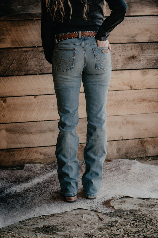 'Madelyn 'Mid Rise Mae Bootcut Jean by Wrangler (1 26/36 Only)