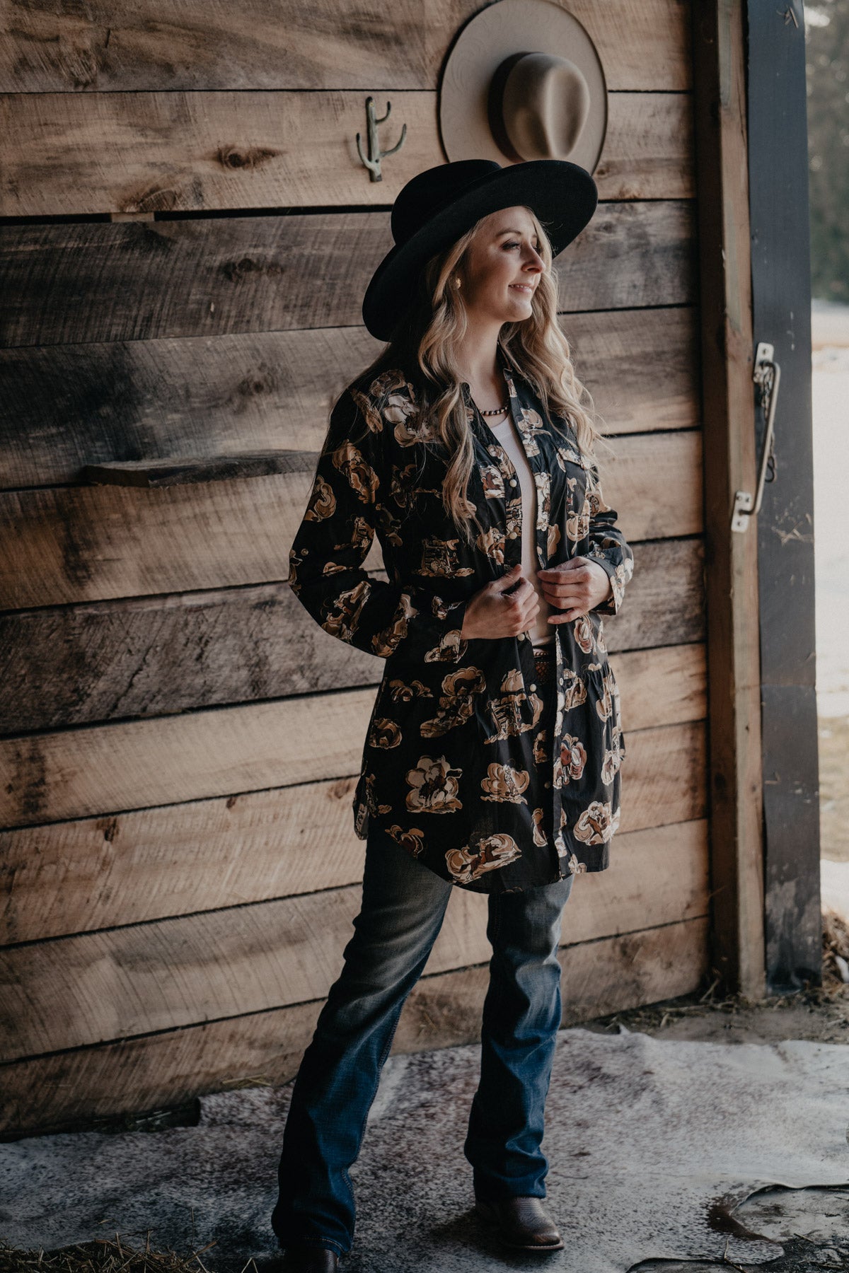 'Four Corners' Black Tunic by Tasha Polizzi (1 M Only)
