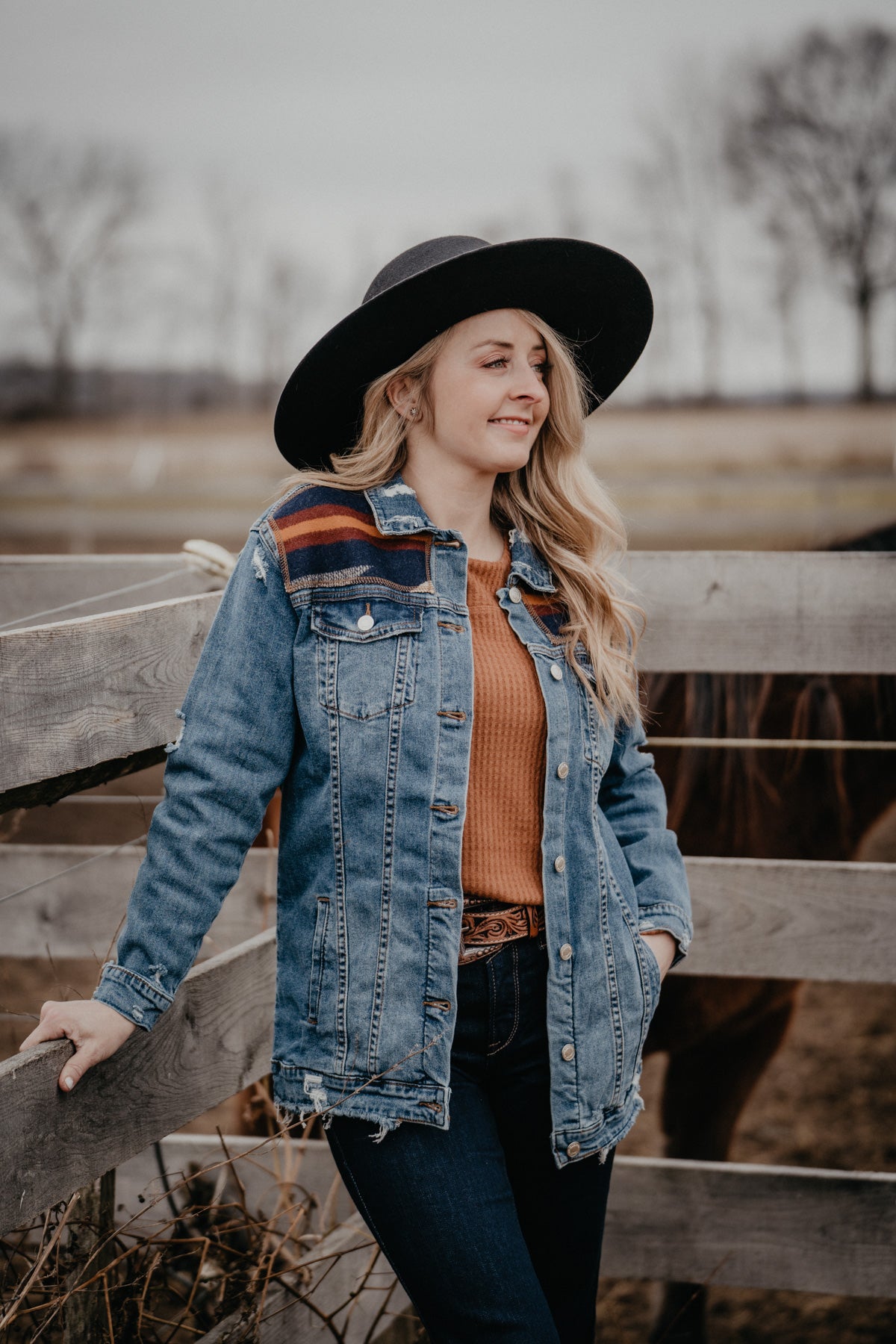 Pendleton Accented Denim Jacket (Wyeth, S - L)