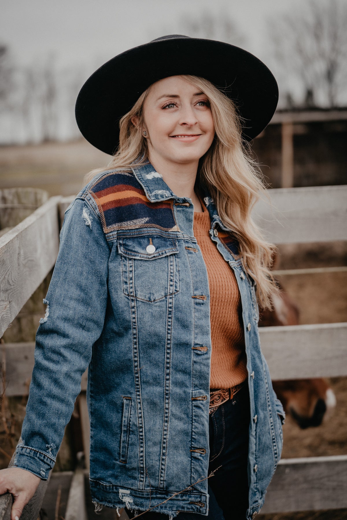 Pendleton Accented Denim Jacket (Wyeth, S - L)