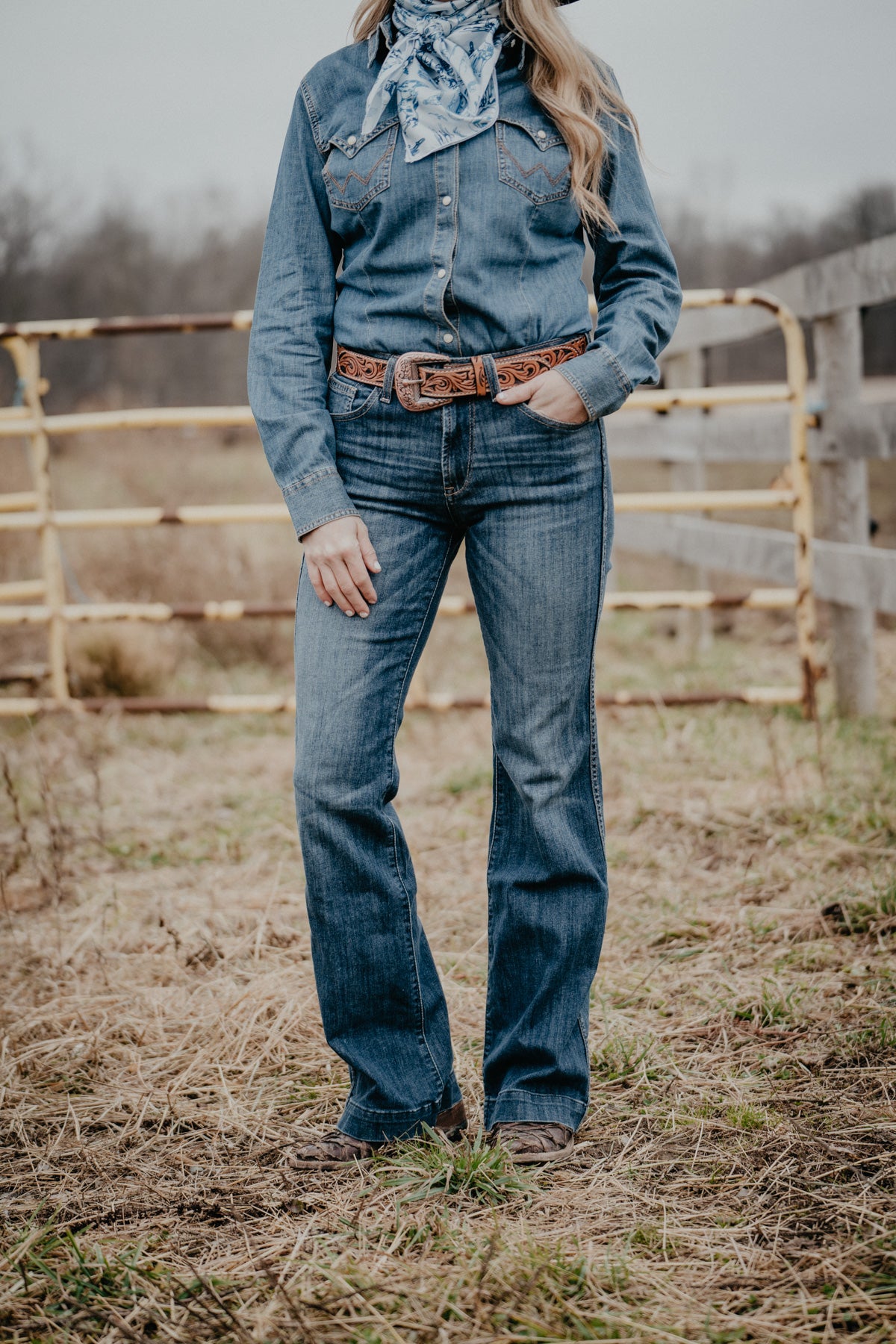 'McKenna' High Rise {Medium Wash} Slim Trouser Jean by Ariat