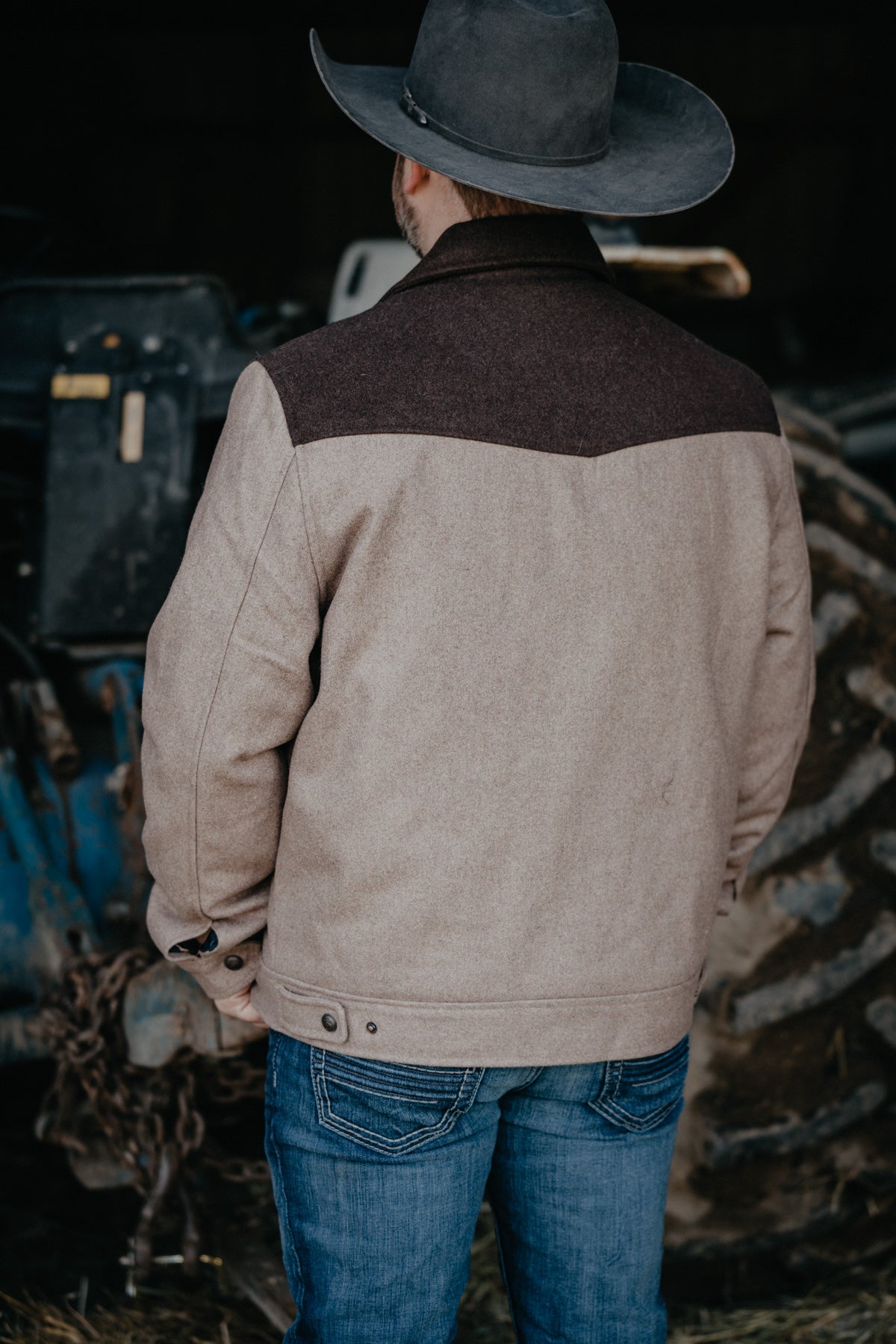 'Bramford' Men's 2-Tone Wool Jacket by Cripple Creek