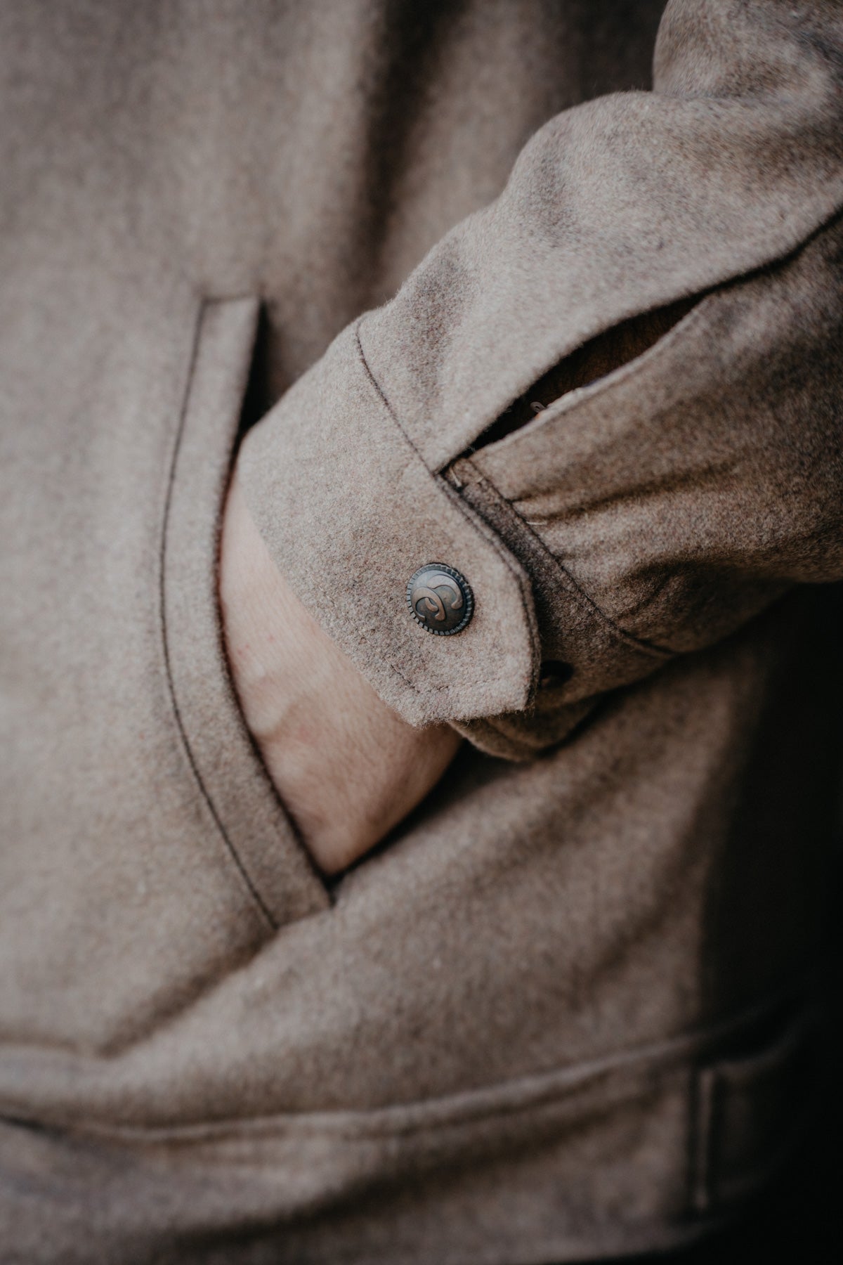 'Bramford' Men's 2-Tone Wool Jacket by Cripple Creek