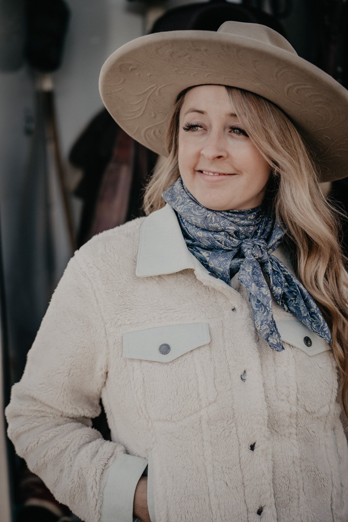 'Guthrie' Hooey Sherpa Jacket with Denim Accents (XL & XXL Only)
