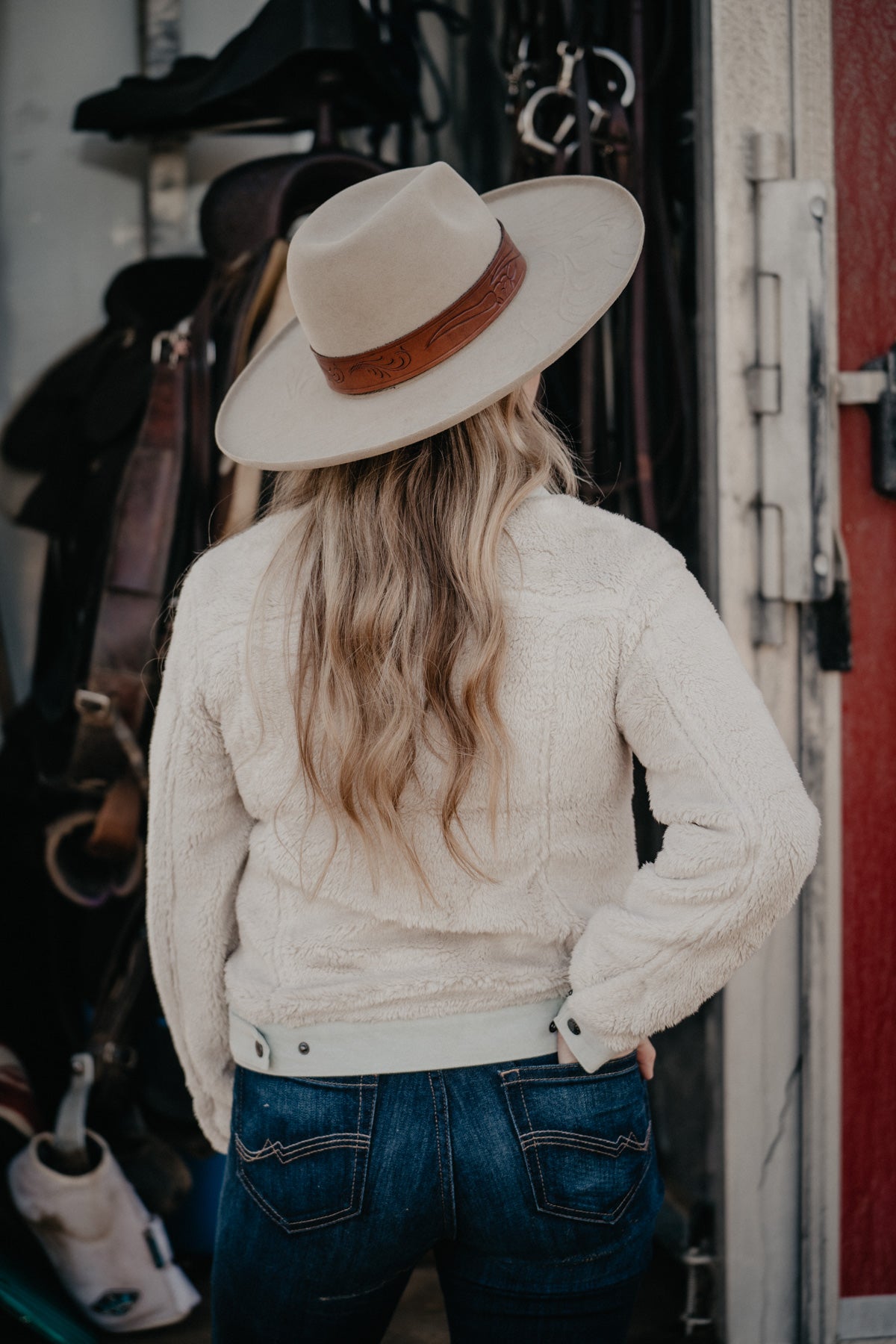 'Guthrie' Hooey Sherpa Jacket with Denim Accents (XL & XXL Only)