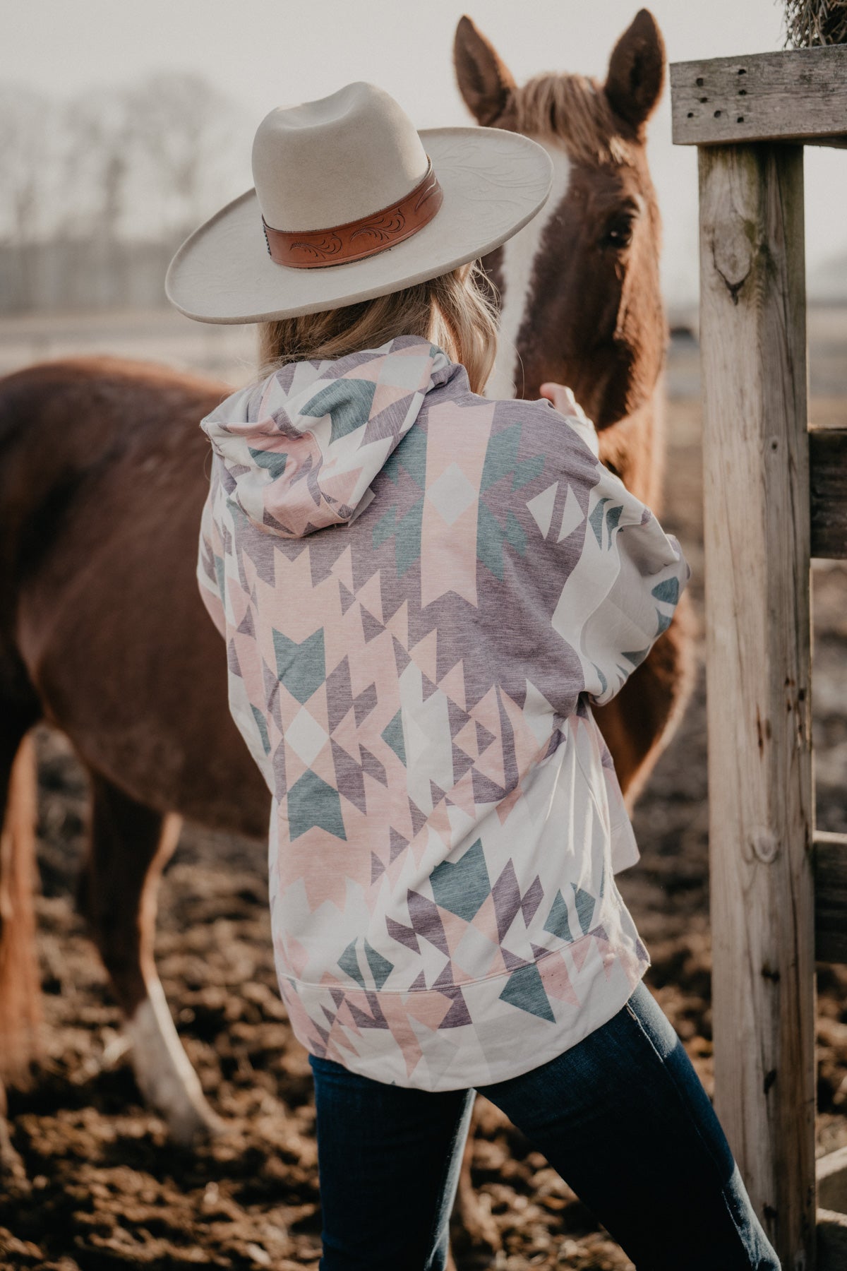 'Paloma' Hooey Pastel Printed Casual Hoodie (S - XXL)