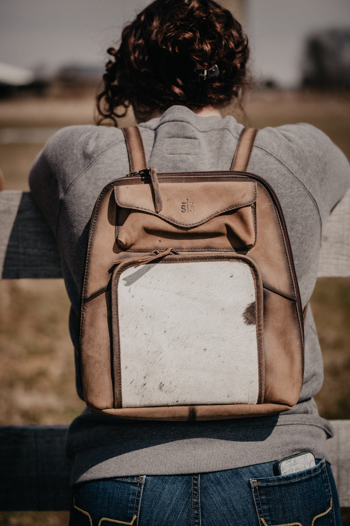 'Sunny' Cowhide Backpack by STS Ranchwear