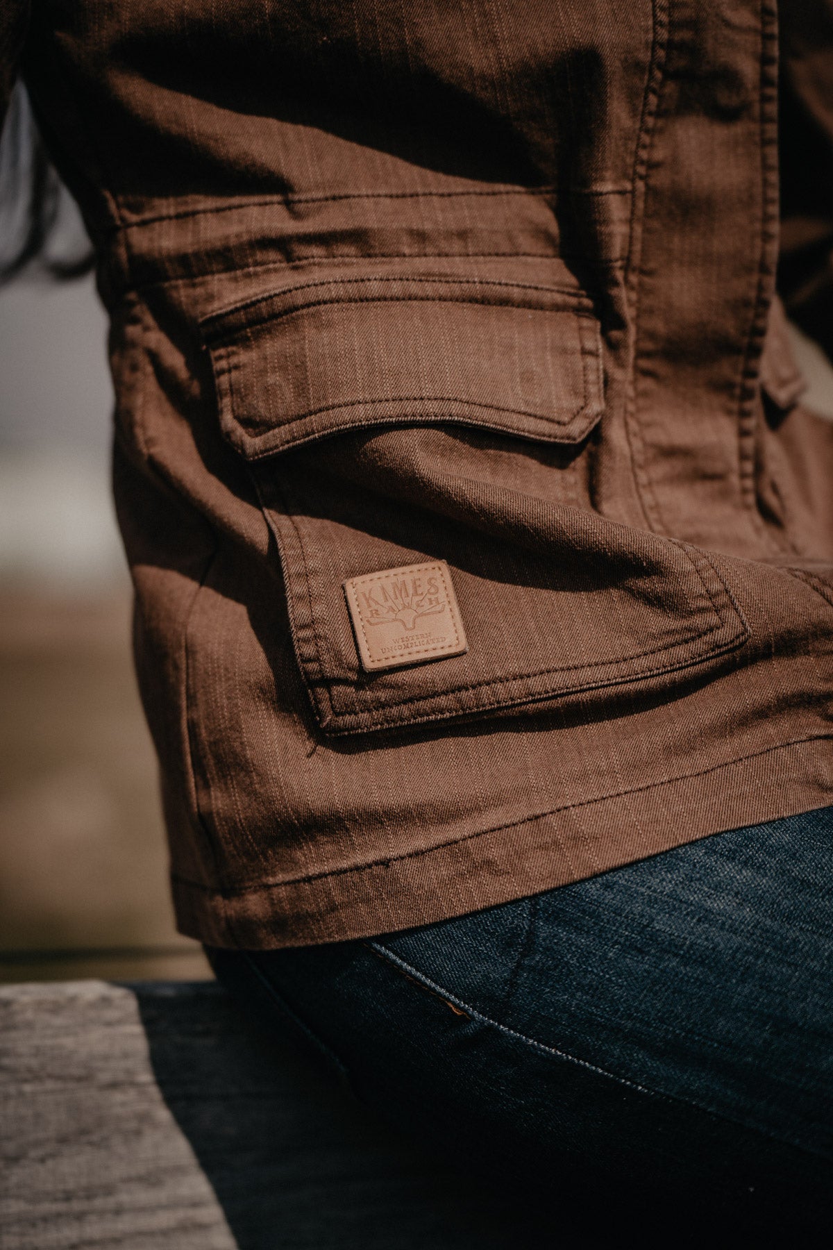 'Riggin' Women's Brown Utility Jacket by Kimes Ranch (S - XXL)