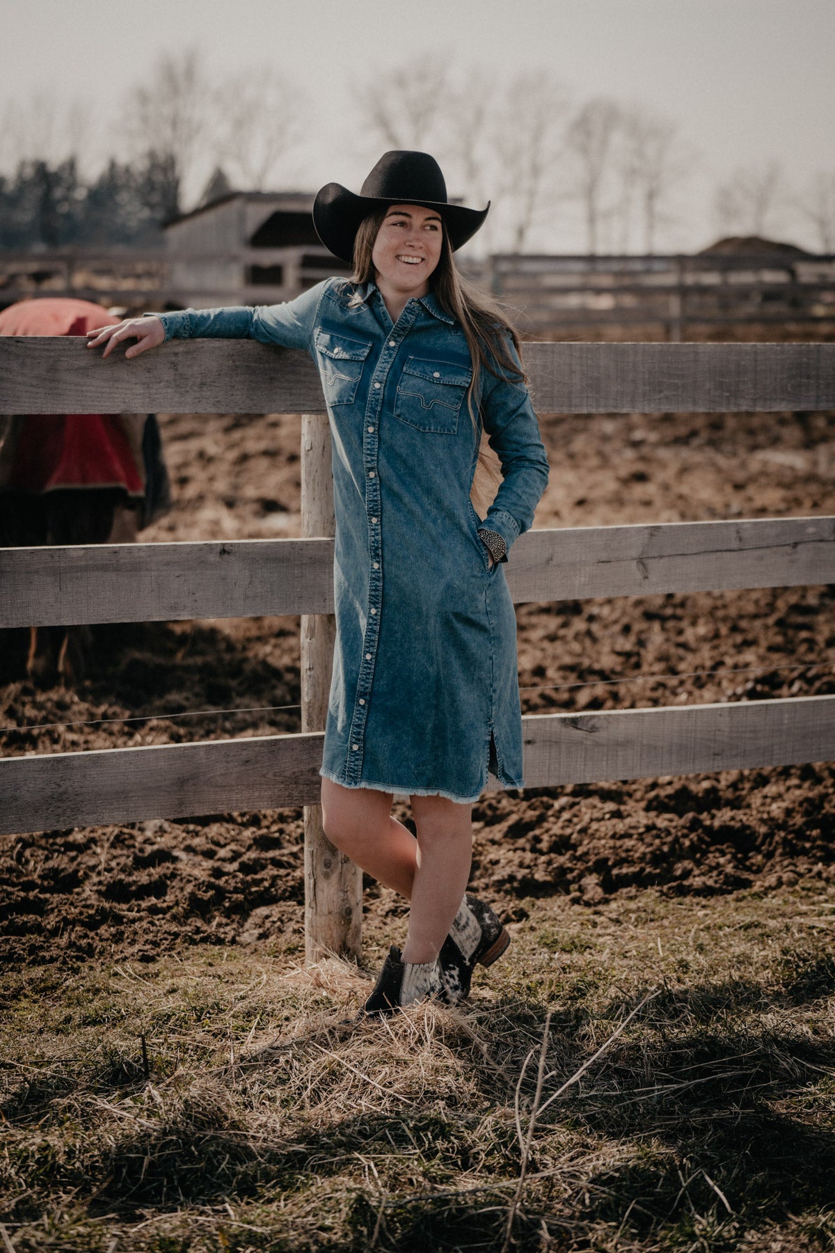 'Sundowner' Denim Dress by Kimes Ranch (S - XXL; 2 Washes)