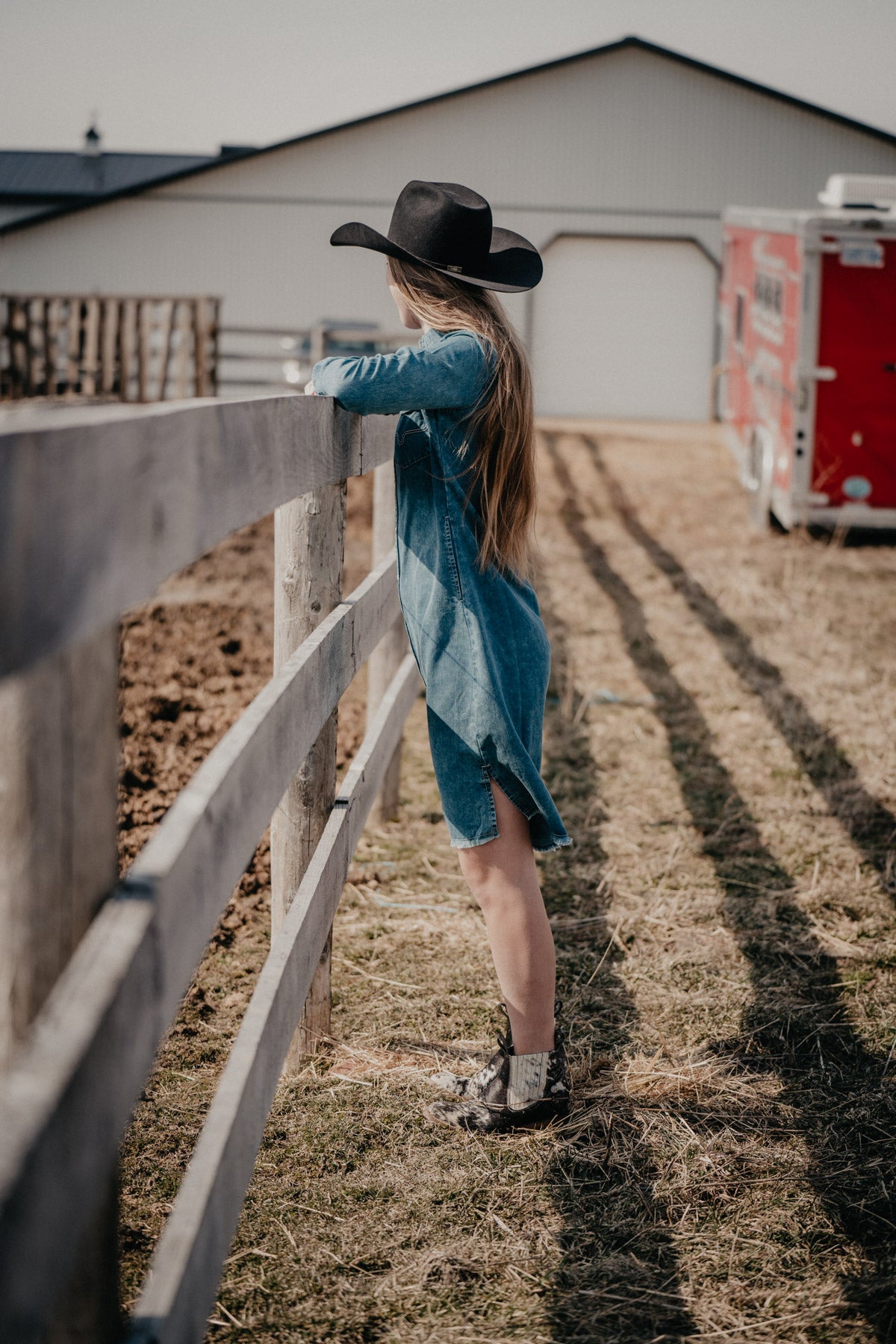 'Sundowner' Denim Dress by Kimes Ranch (S - XXL; 2 Washes)