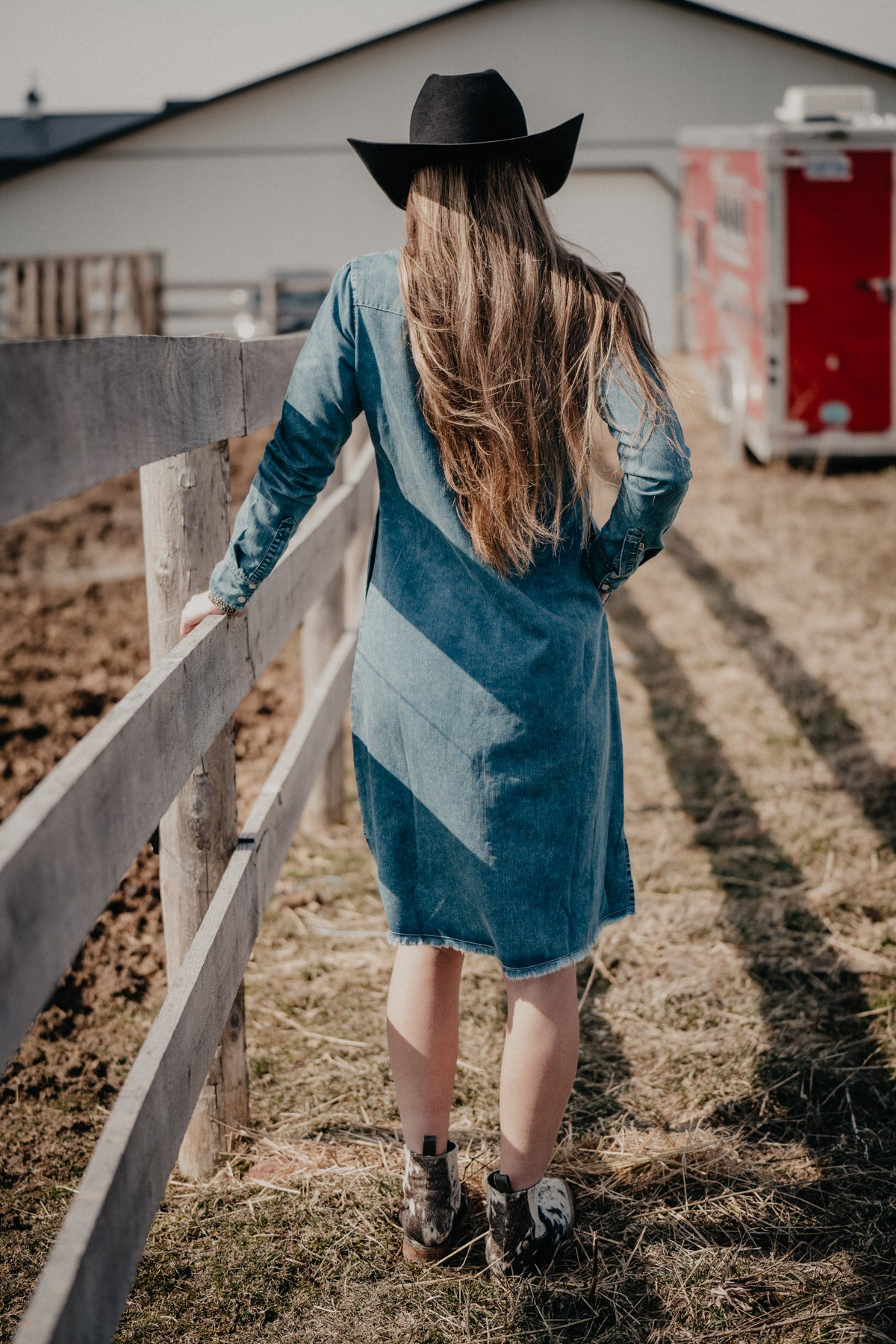 'Sundowner' Denim Dress by Kimes Ranch (S - XXL; 2 Washes)