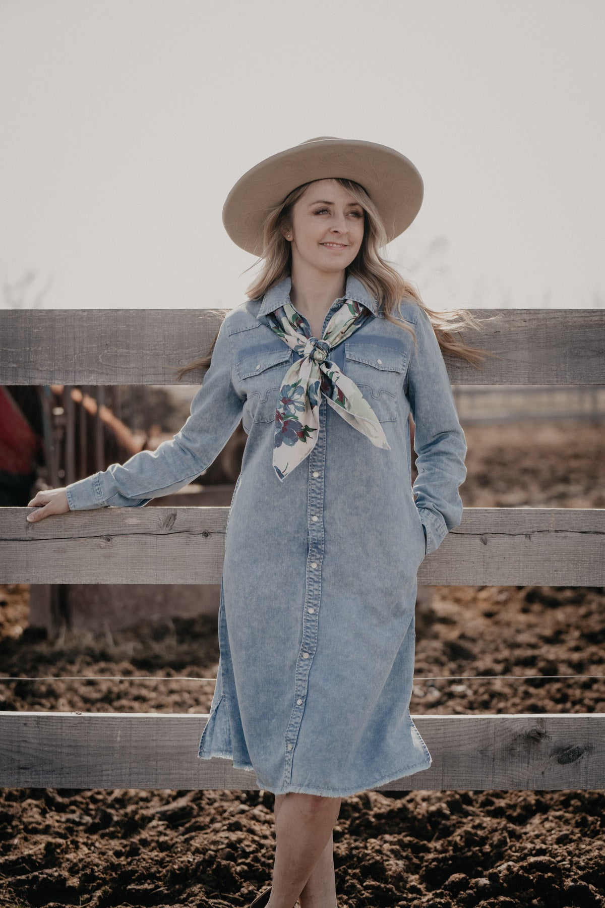 'Sundowner' Denim Dress by Kimes Ranch (S - XXL; 2 Washes)
