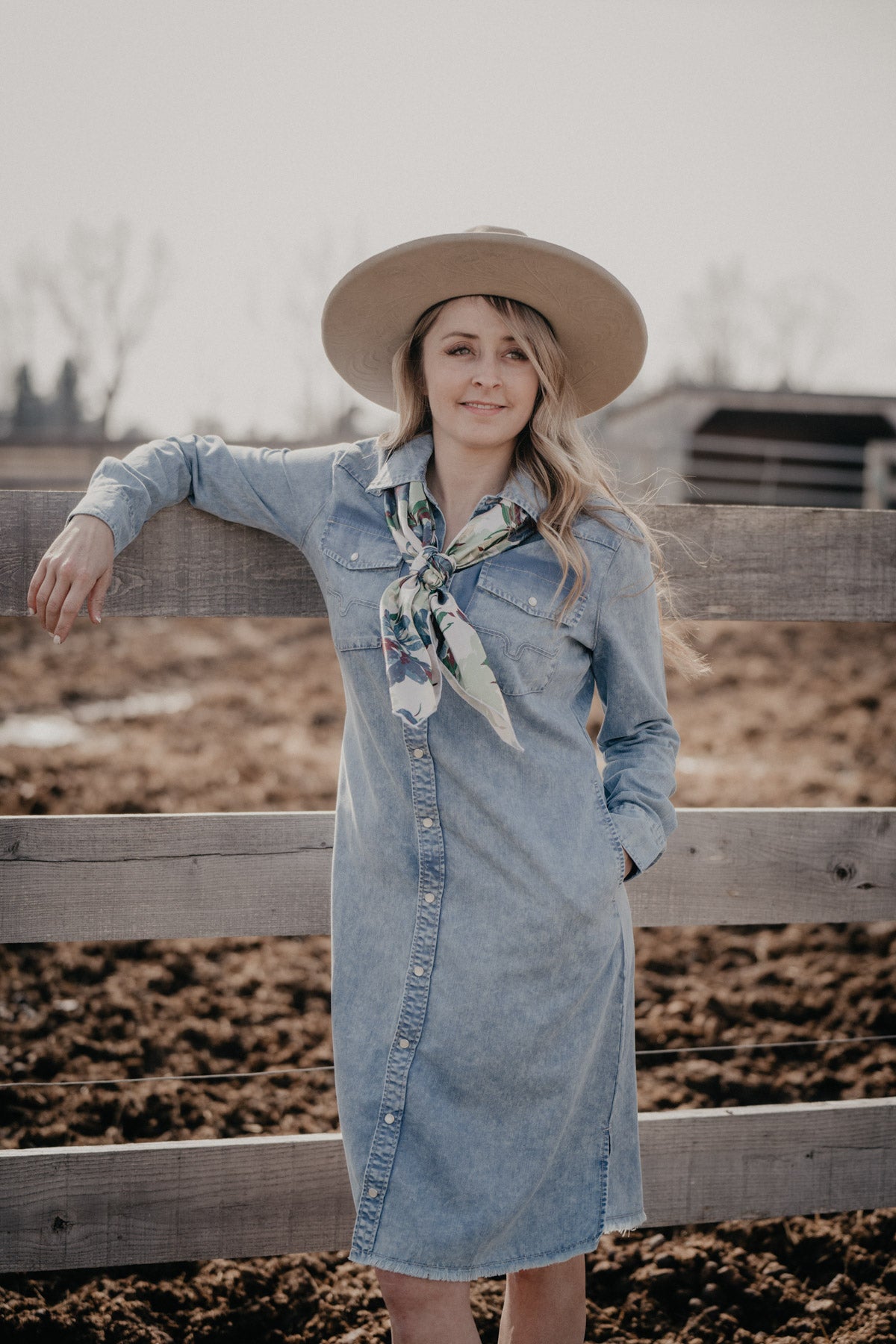 'Sundowner' Denim Dress by Kimes Ranch (S - XXL; 2 Washes)