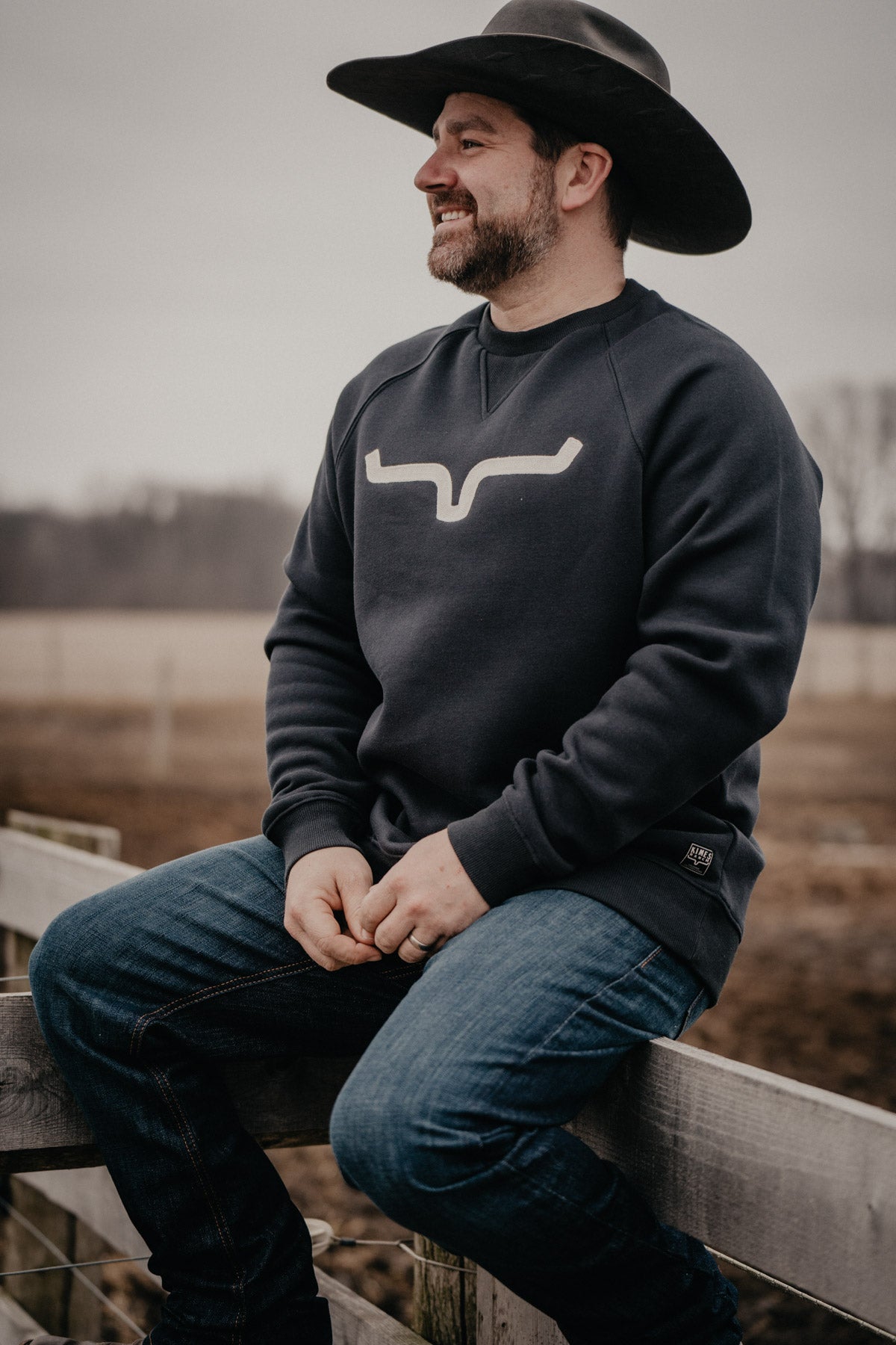 Men's Navy Vintage Crew by Kimes Ranch