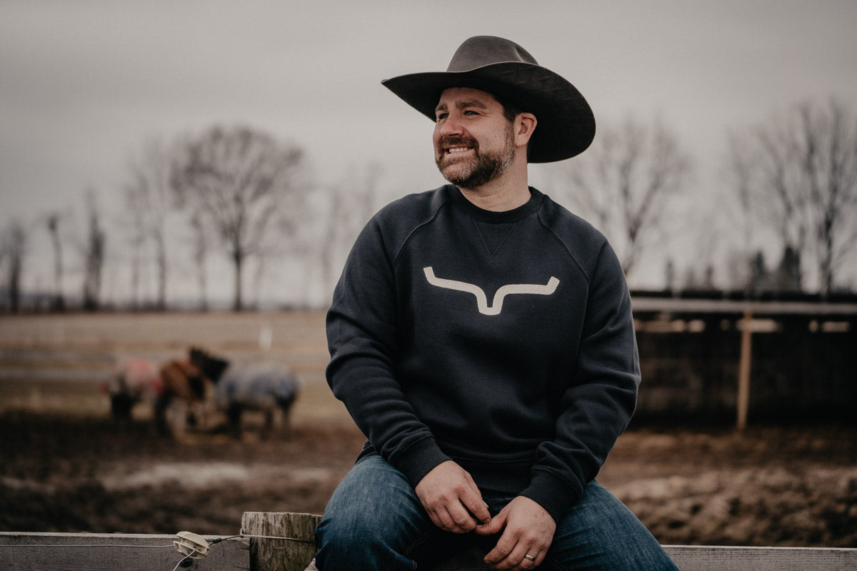 Men's Navy Vintage Crew by Kimes Ranch