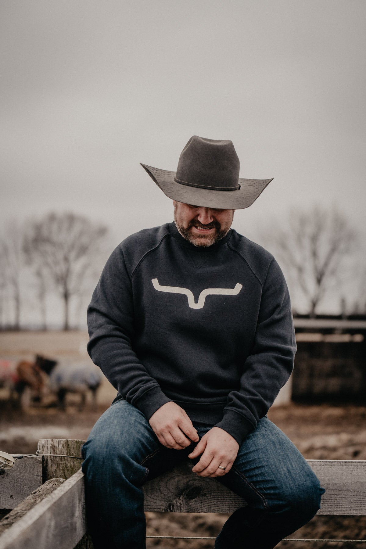 Men's Navy Vintage Crew by Kimes Ranch