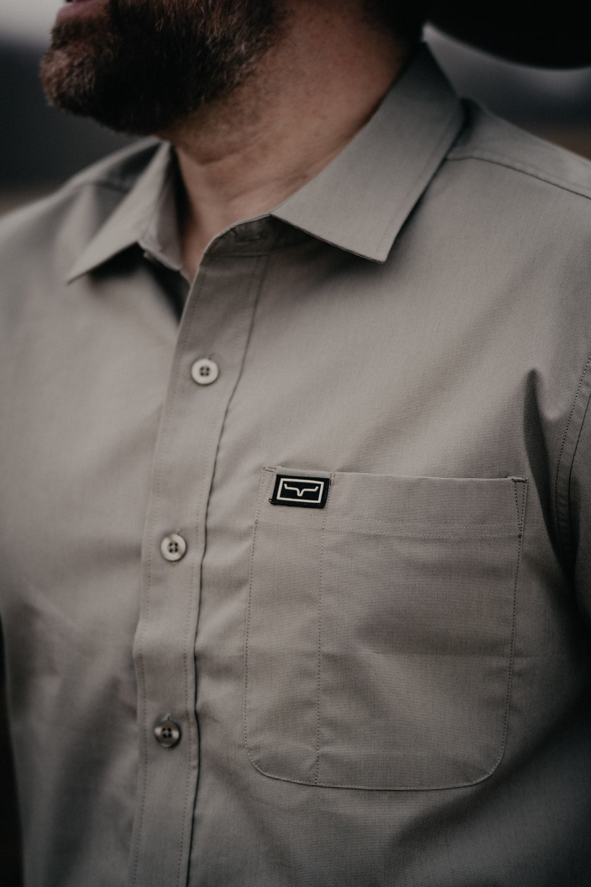 'Linville' Men's Short Sleeve Dress Shirt by Kimes Ranch (Sage)