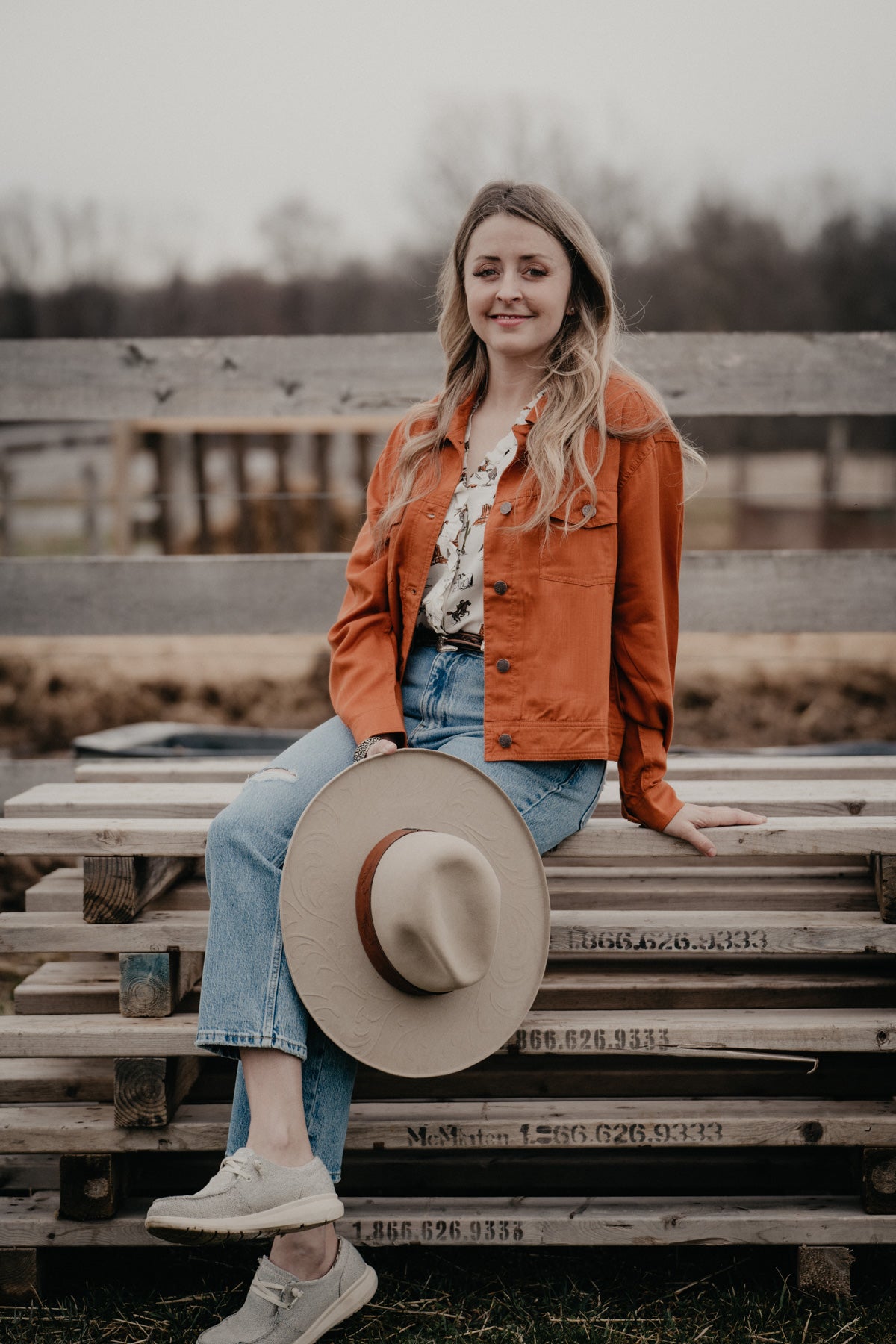 'Cimmaron' Women's Rust Trucker Jacket by Ariat (XS - XXL)