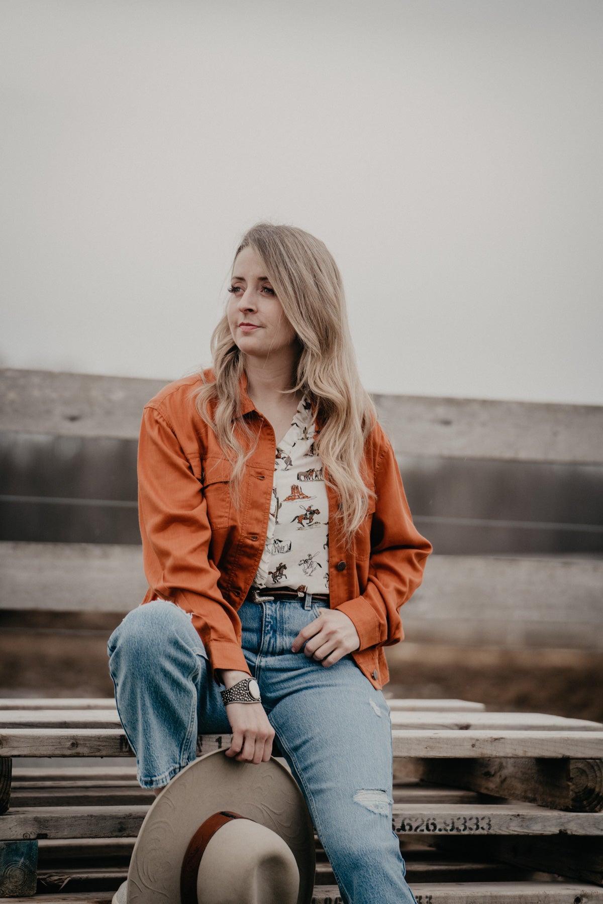 'Cimmaron' Women's Rust Trucker Jacket by Ariat (XS - XXL)