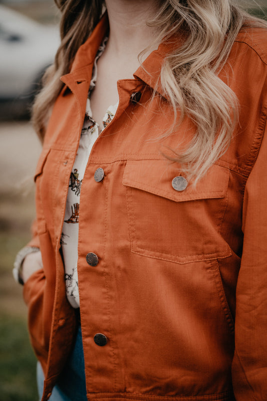 'Cimmaron' Women's Rust Trucker Jacket by Ariat  ( 1 XXL Only)