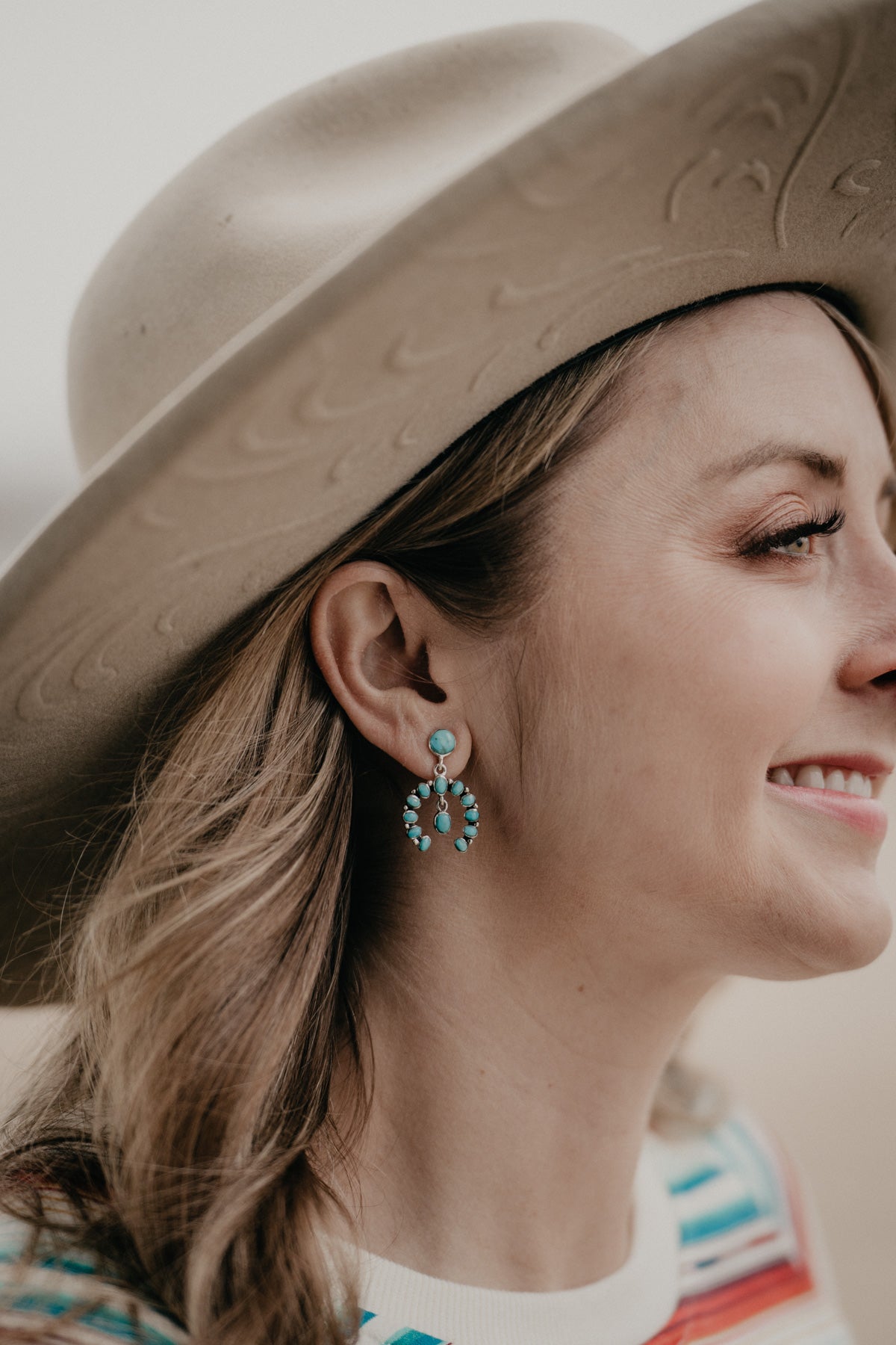 Genuine Turquoise Mini Naja Earrings