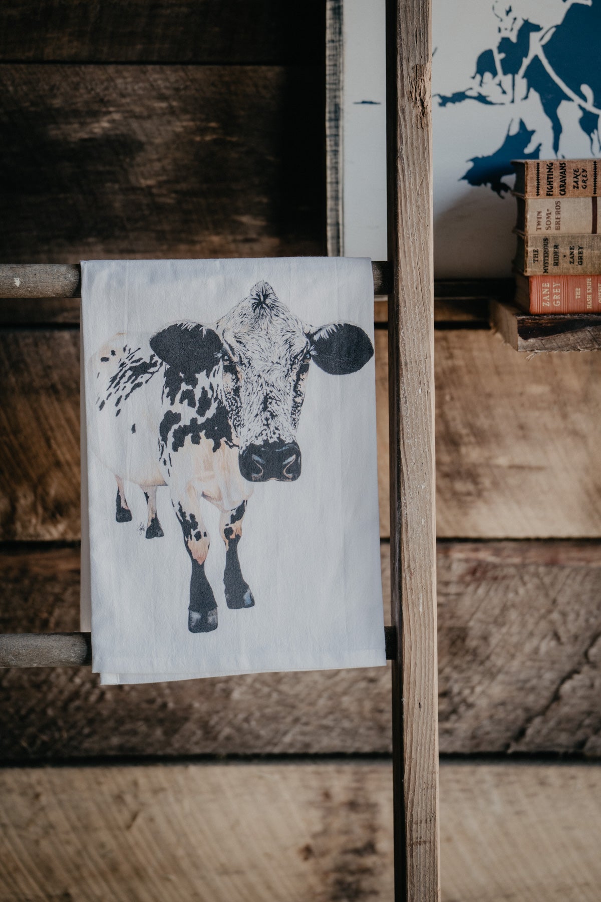 Western & Farming Artwork Flour Sack Tea Towels (Various Designs)