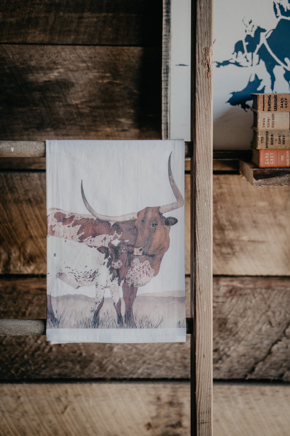 Western & Farming Artwork Flour Sack Tea Towels (Various Designs)