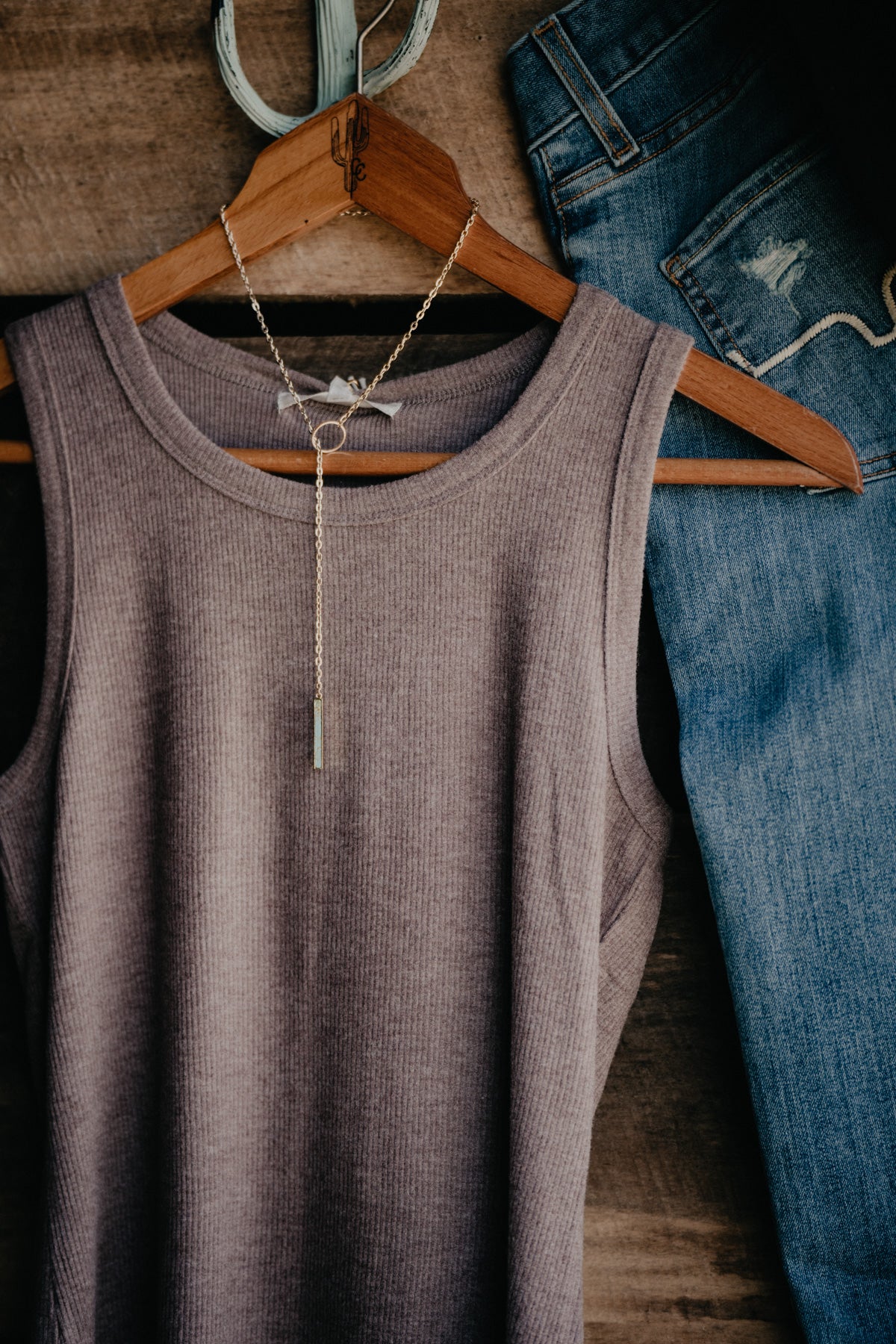 'Keep Up' Rib Tank Dusty Taupe by Z Supply (XS - XL)