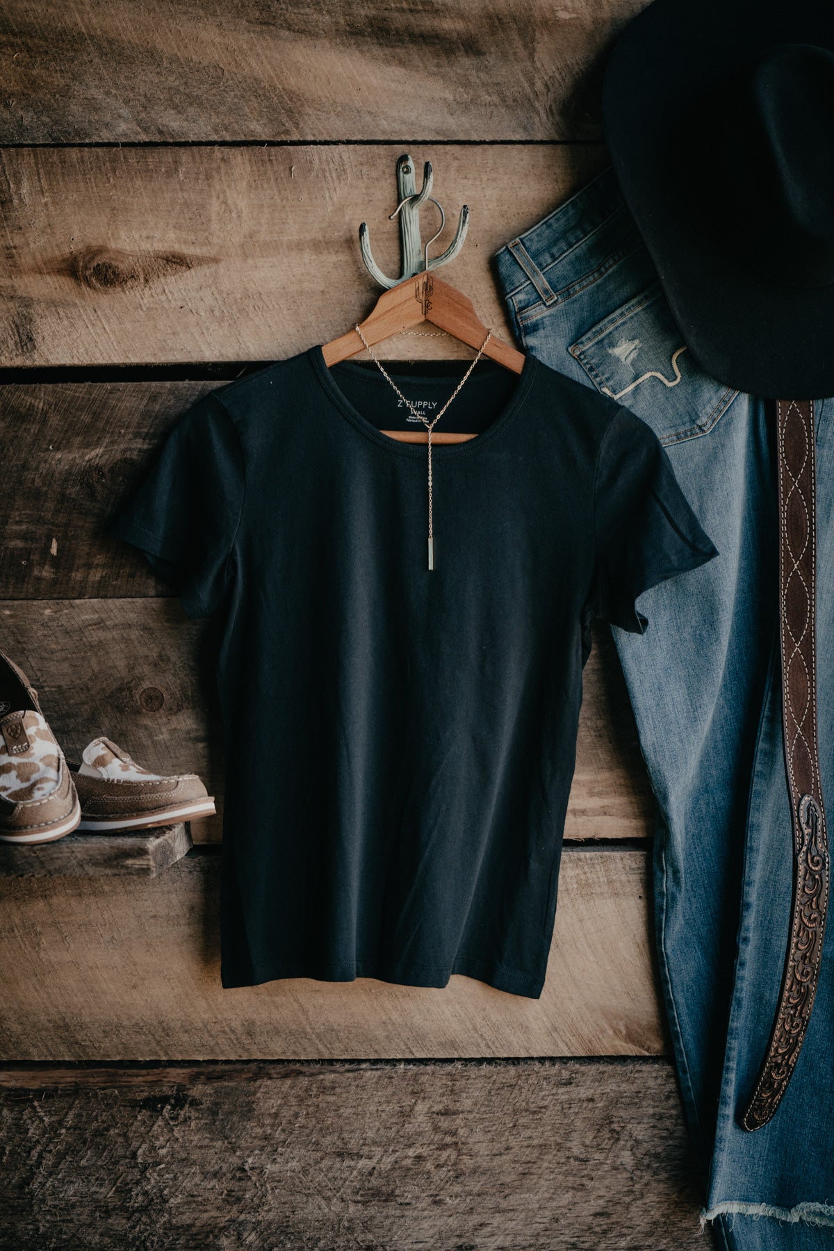 Black Short Sleeve T shirt by Z Supply (S & M Only)