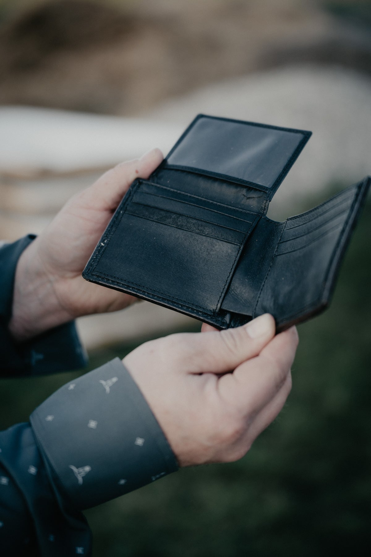 Vintage Cognac Ostrich Bifold Wallet by Double J Saddlery