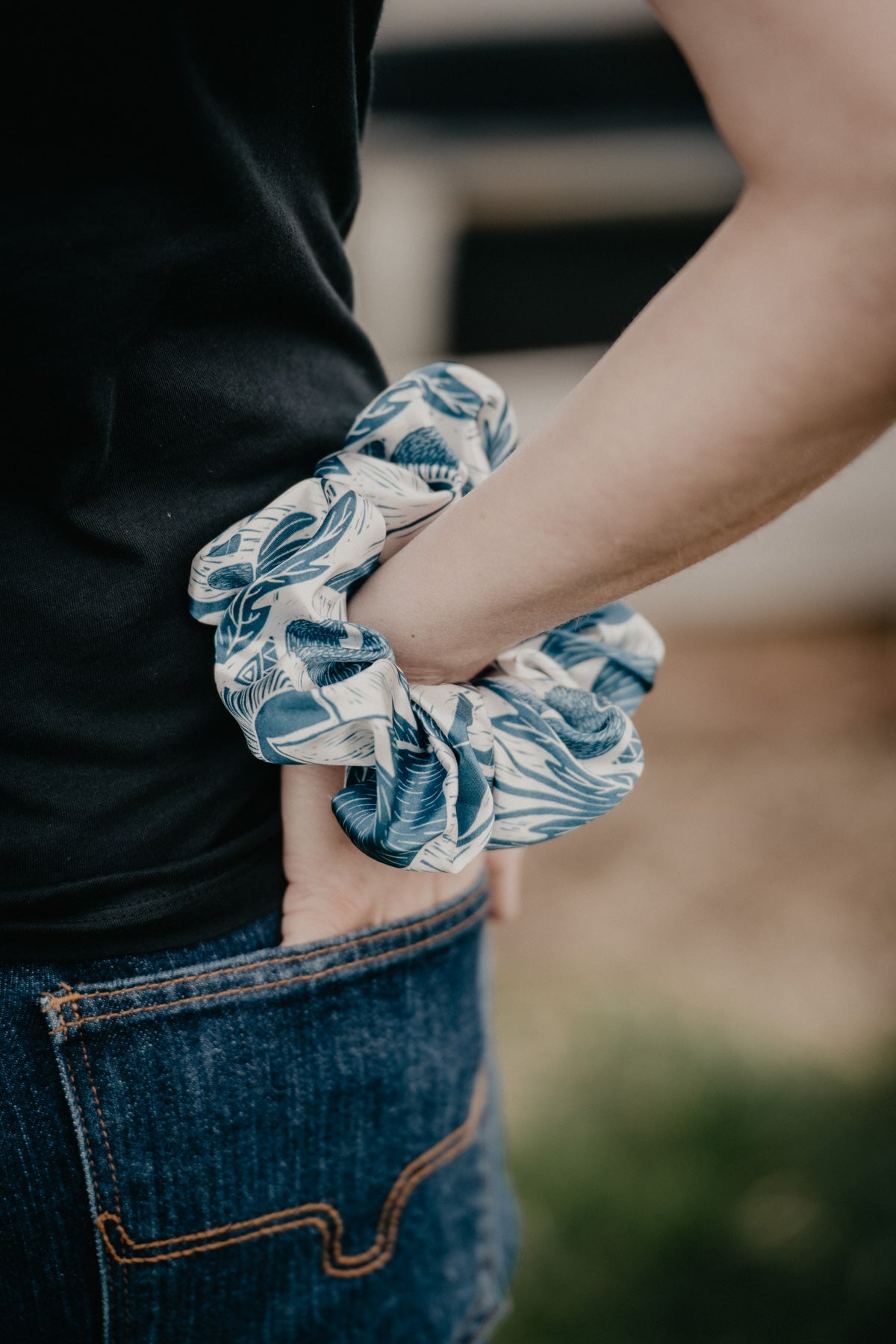 Satin Locally Made Scrunchie (Multiple Prints)