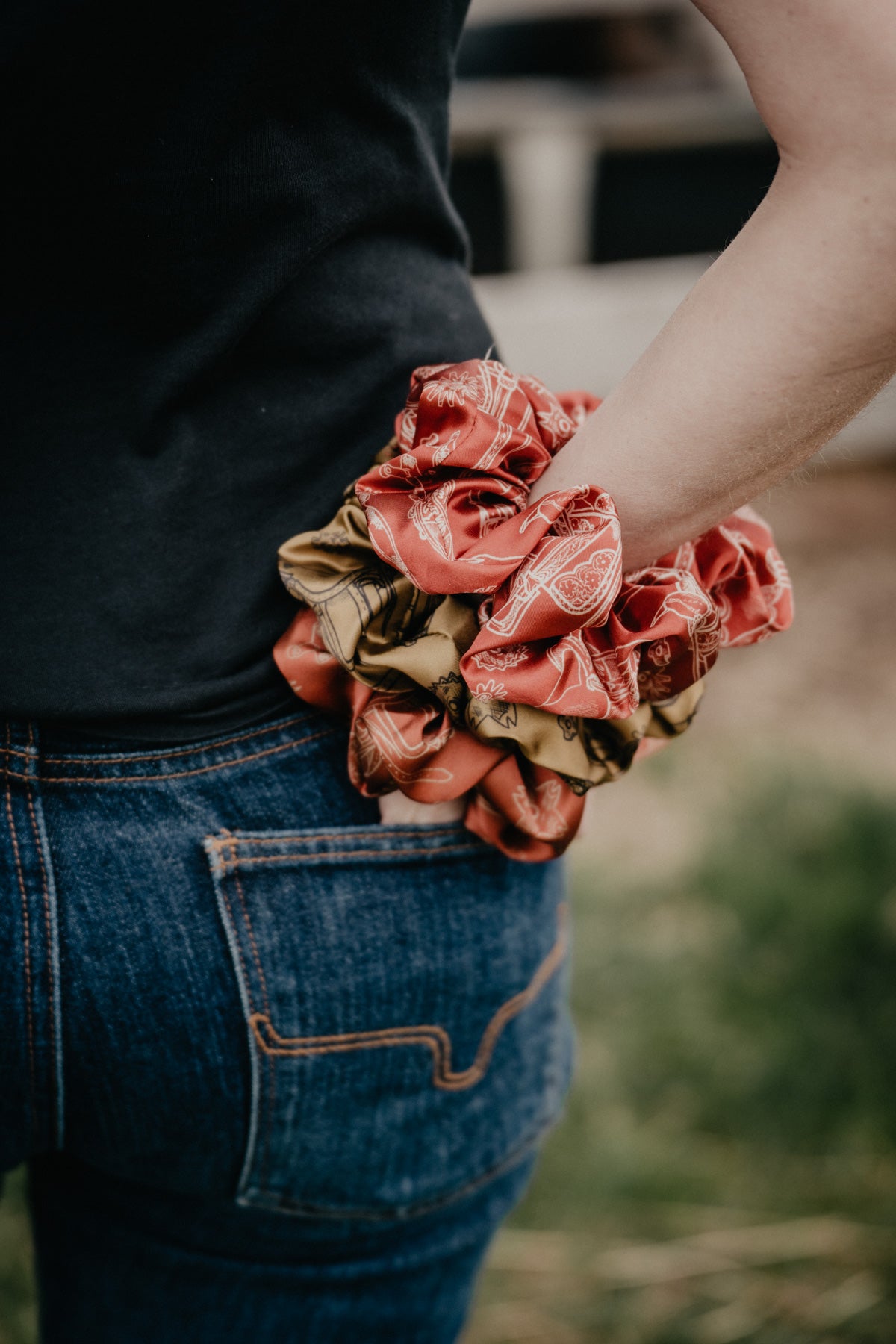 Satin Locally Made Scrunchie (Multiple Prints)