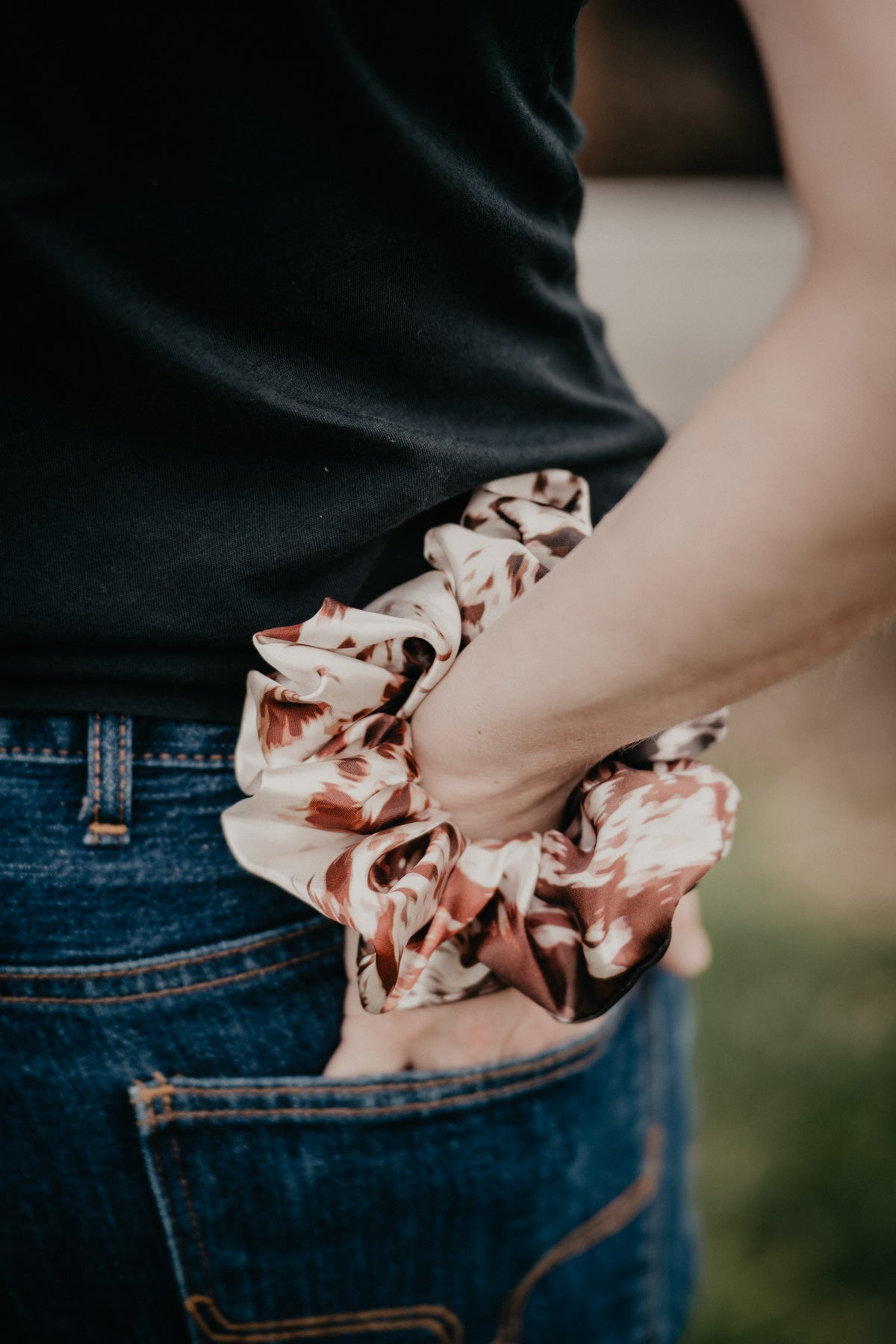 Satin Locally Made Scrunchie (Multiple Prints)