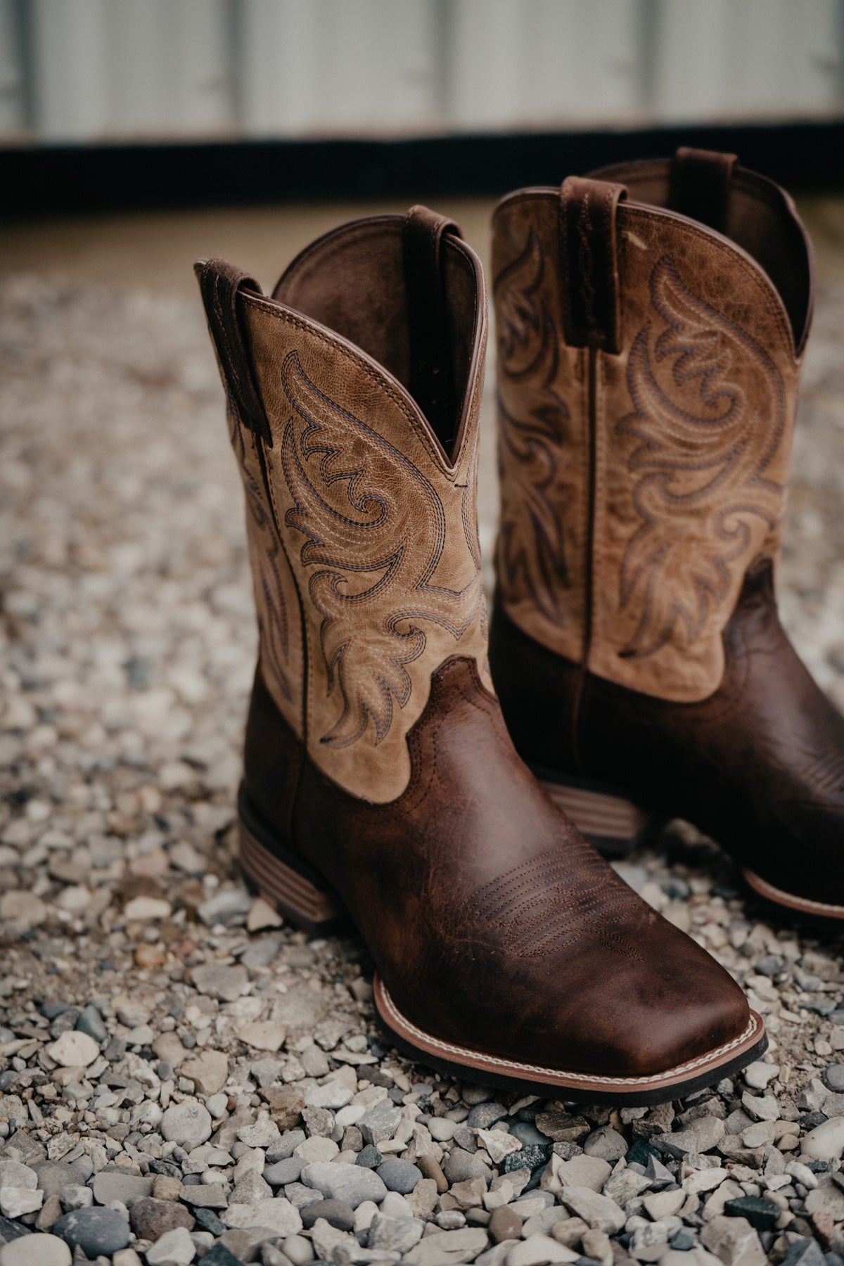 Men's 'Slingshot' Western Boot by Ariat {Bartop Brown} (1 11.5 Only)