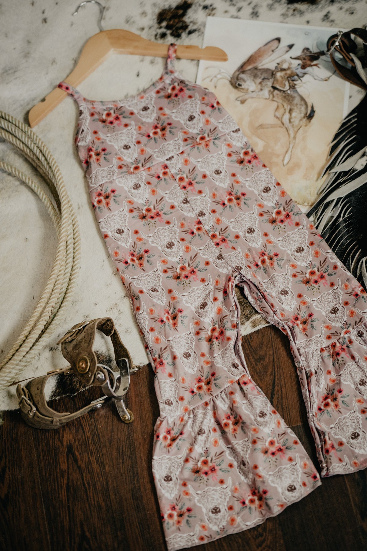 Highland Print Bells Jumpsuit (3-6M to 8/9T)