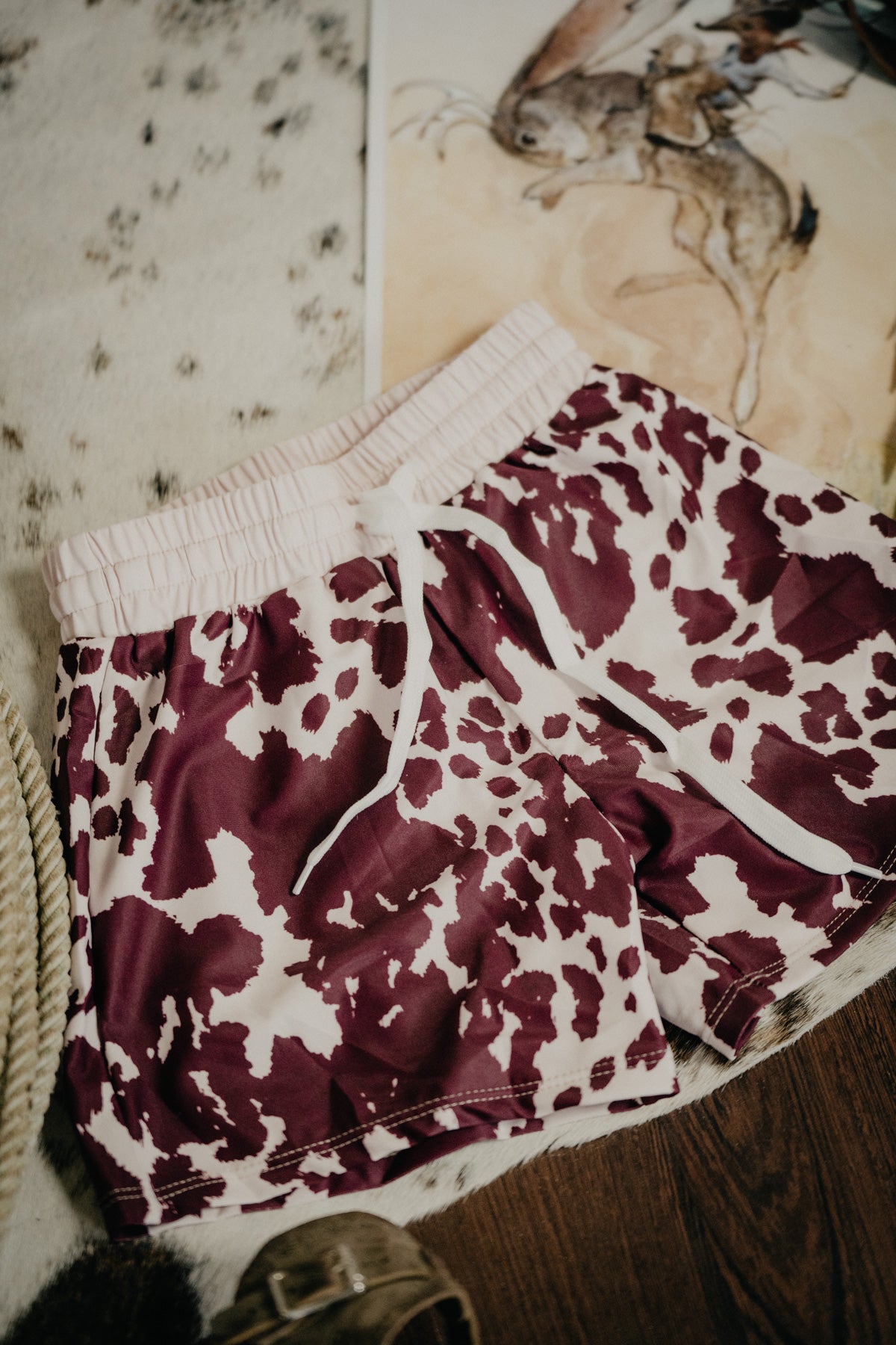 Cowprint Swim Short (2T to 10/12)