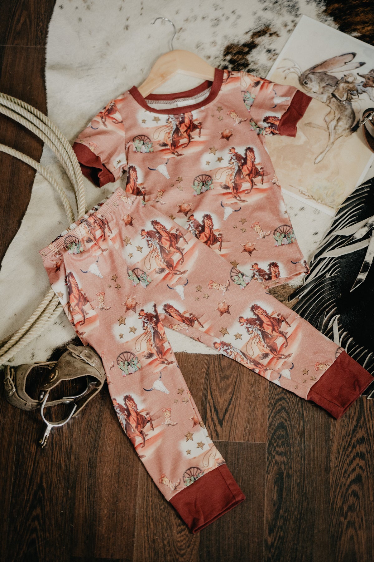 Western Print PJ Set (3-6M to 8/9T)