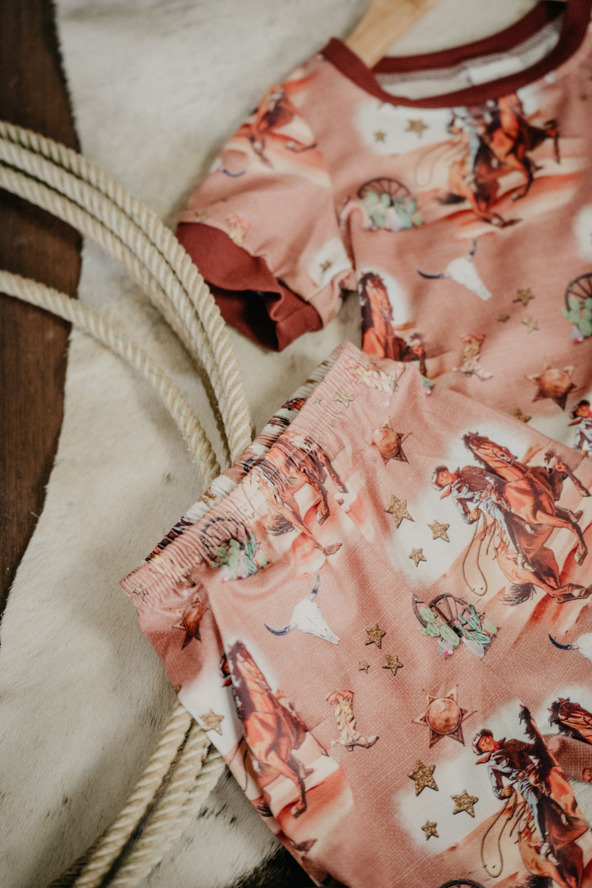 Western Print PJ Set (3-6M to 8/9T)