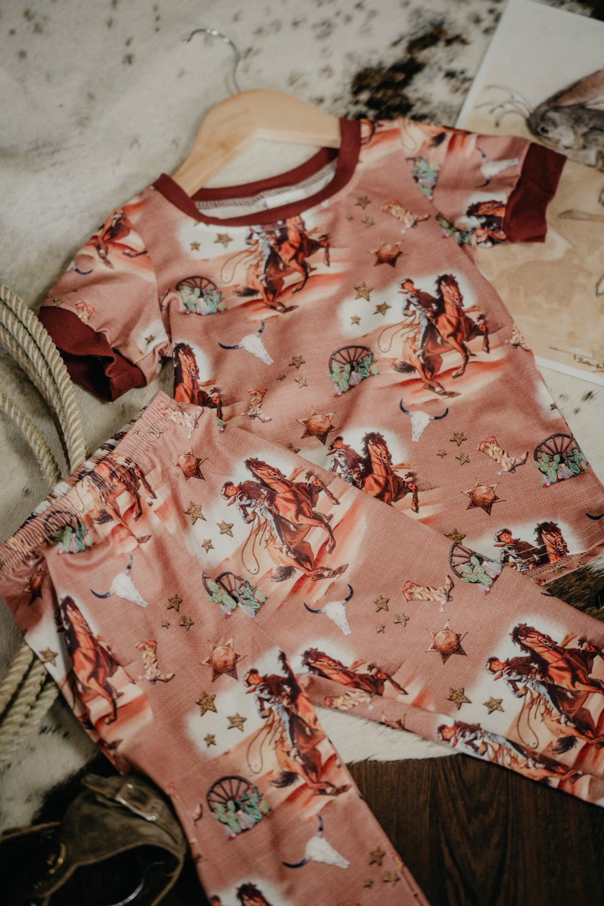Western Print PJ Set (3-6M to 8/9T)