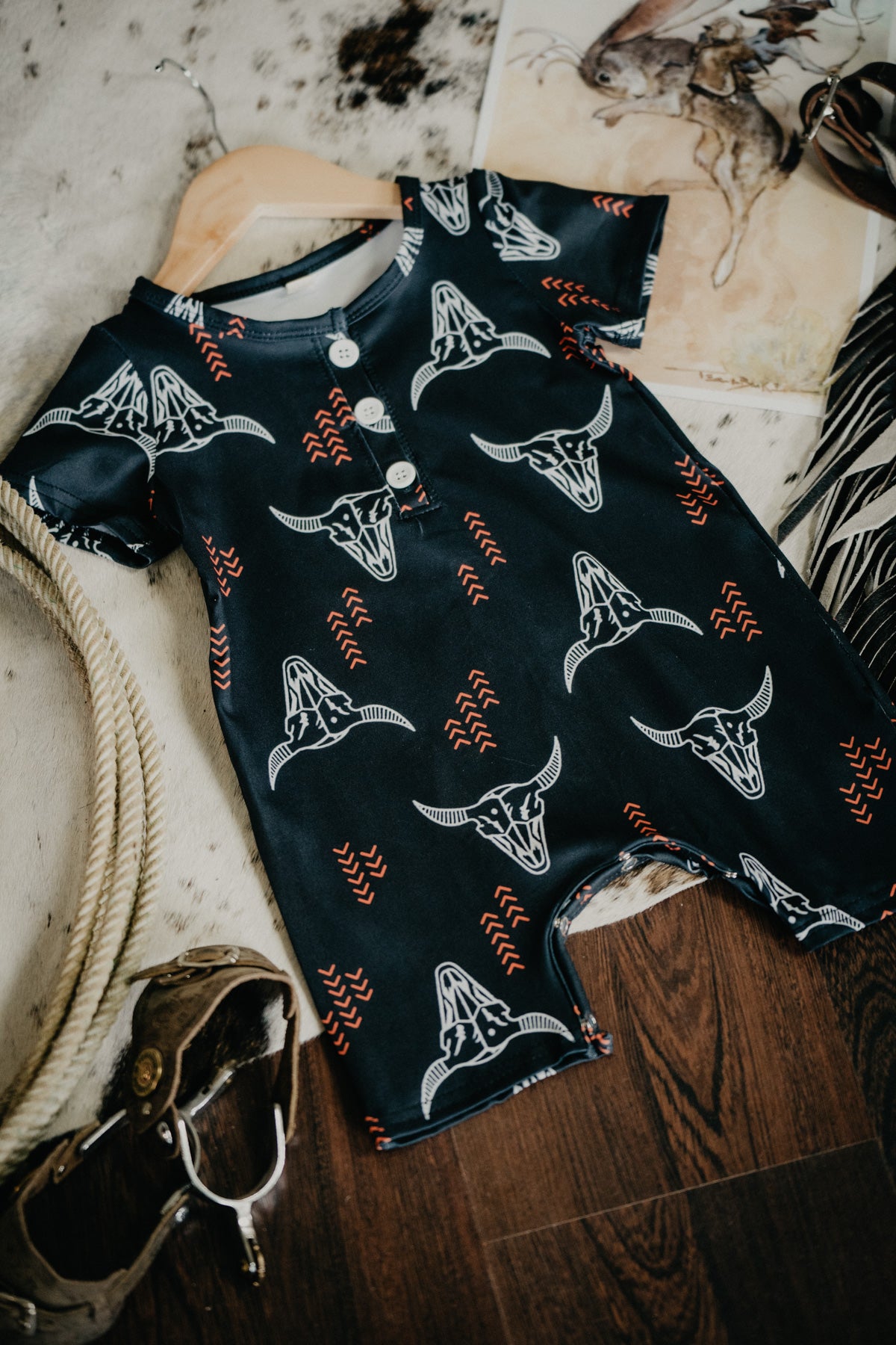 Steer Print Playsuit (1 2T Only)