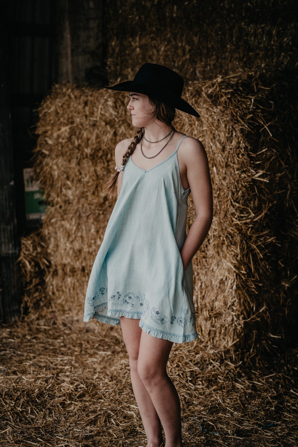 'Lorelei' Powder Blue Chambray Dress by Ariat (XS - XXL)