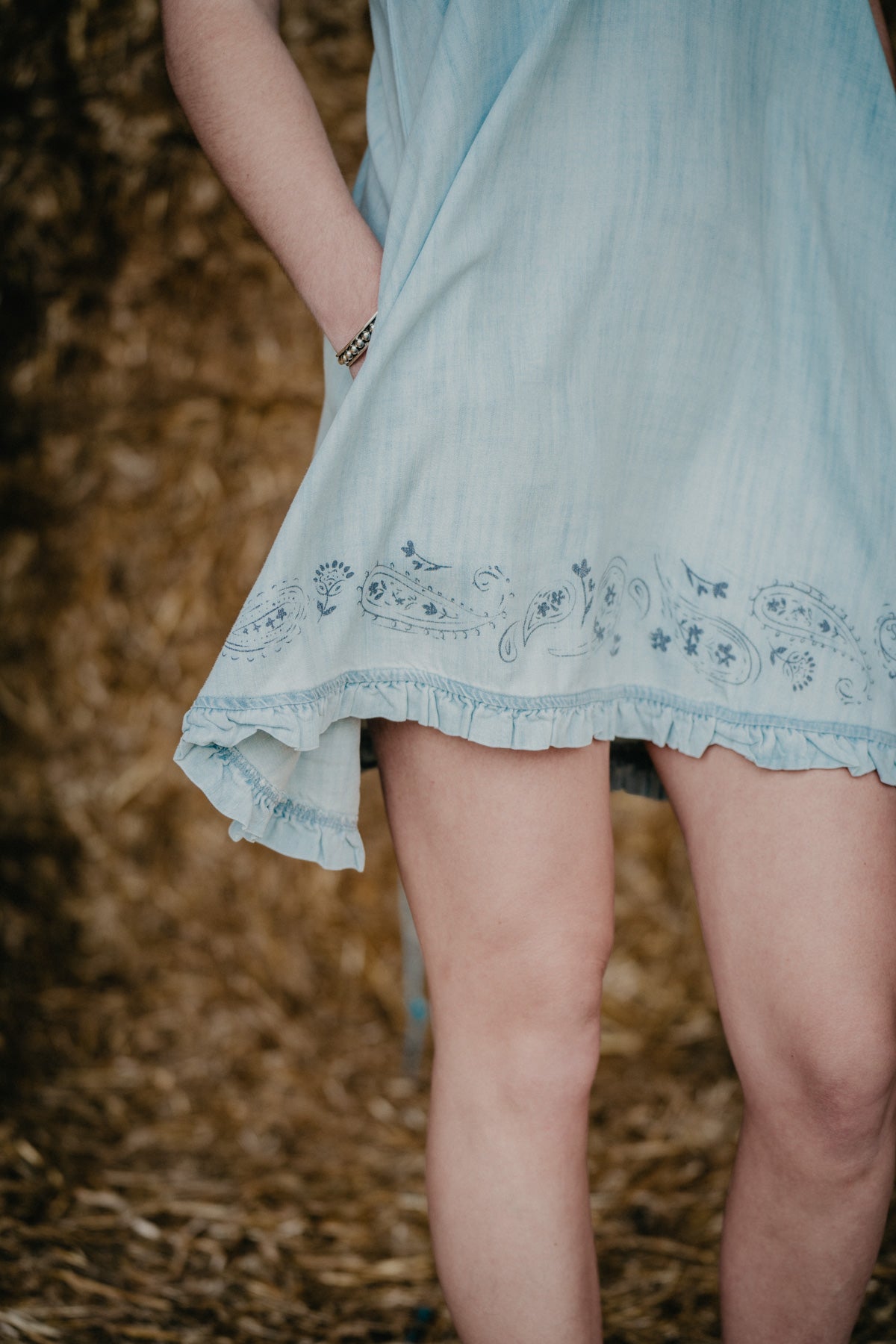 'Lorelei' Powder Blue Chambray Dress by Ariat (XS - XXL)