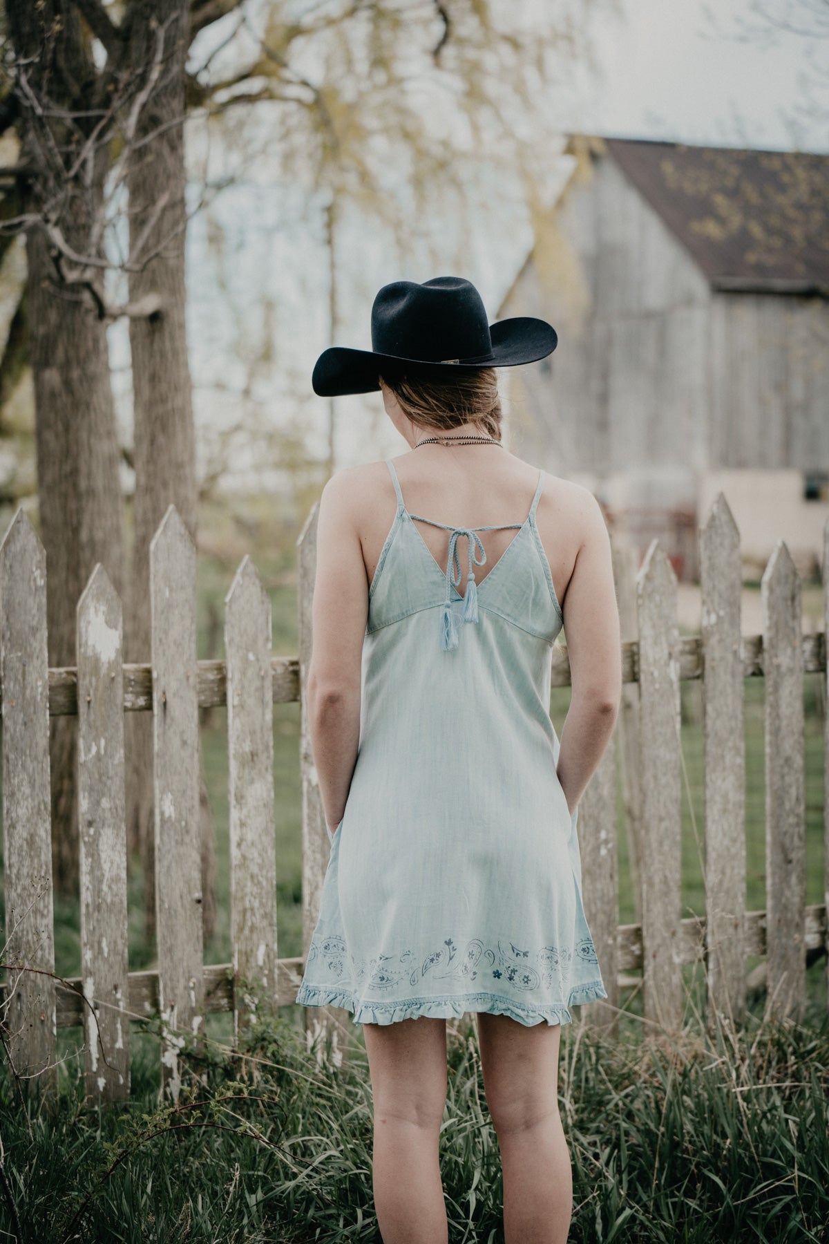 'Lorelei' Powder Blue Chambray Dress by Ariat (XS - XXL)