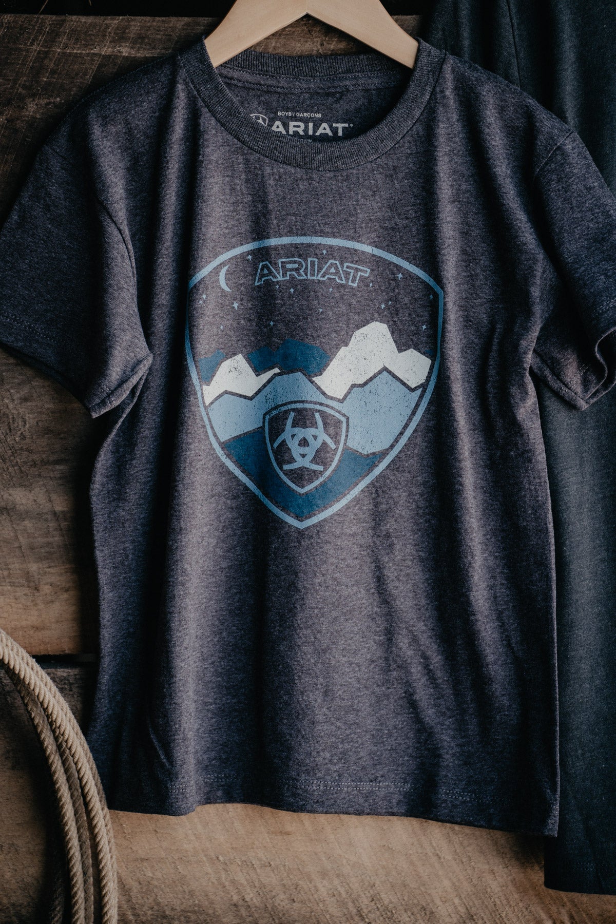 Boy's Ariat 'Logoscape' T shirt